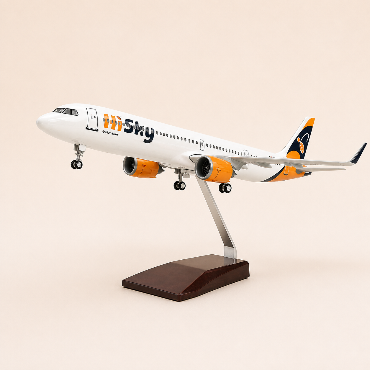 A321NEO HI SKY - SCALE 1/100 - 44CM - 18.5 IN - AIRPLANE MODEL