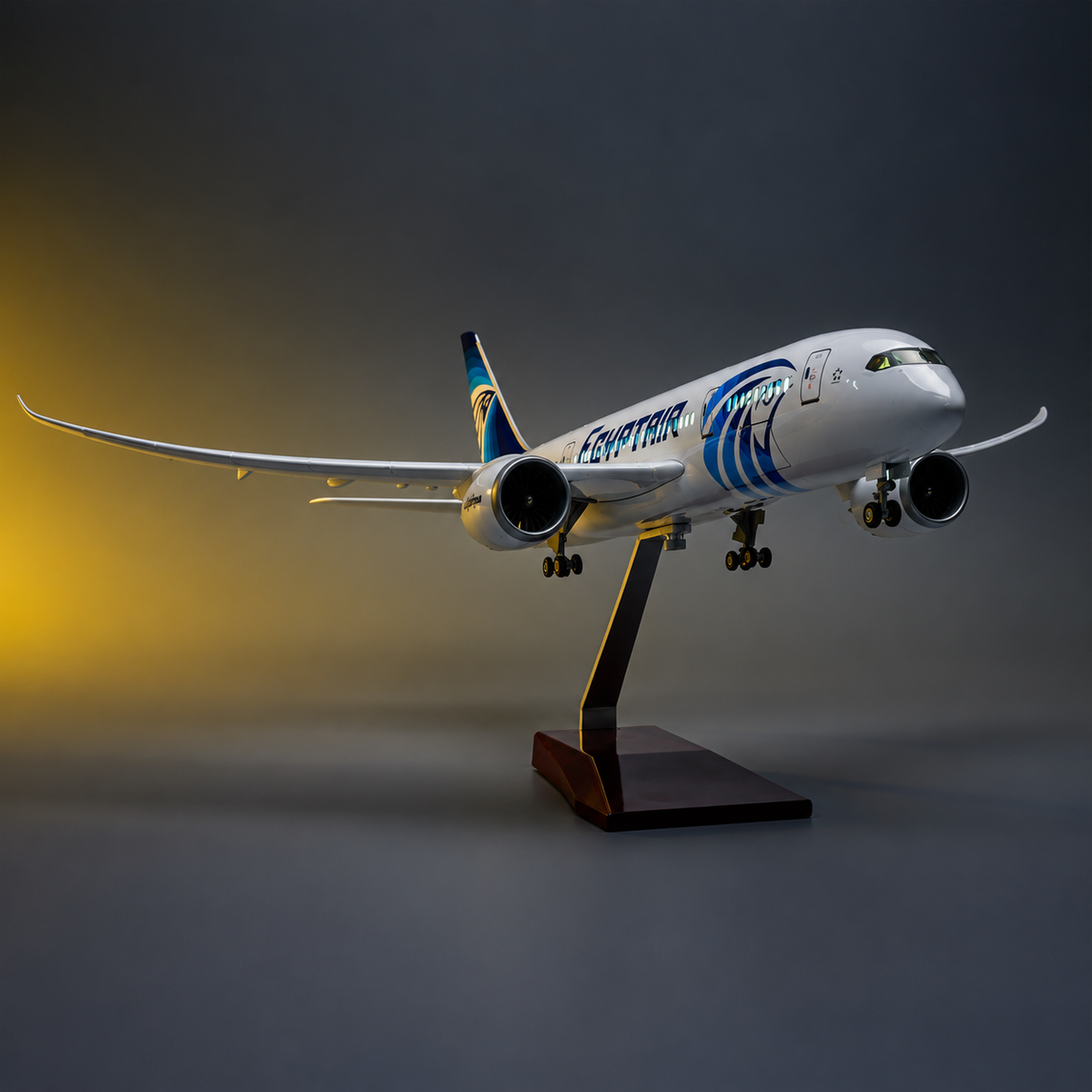 EgyptAir Boeing 787-9 Dreamliner 1:130 LED Model | 43cm Aircraft