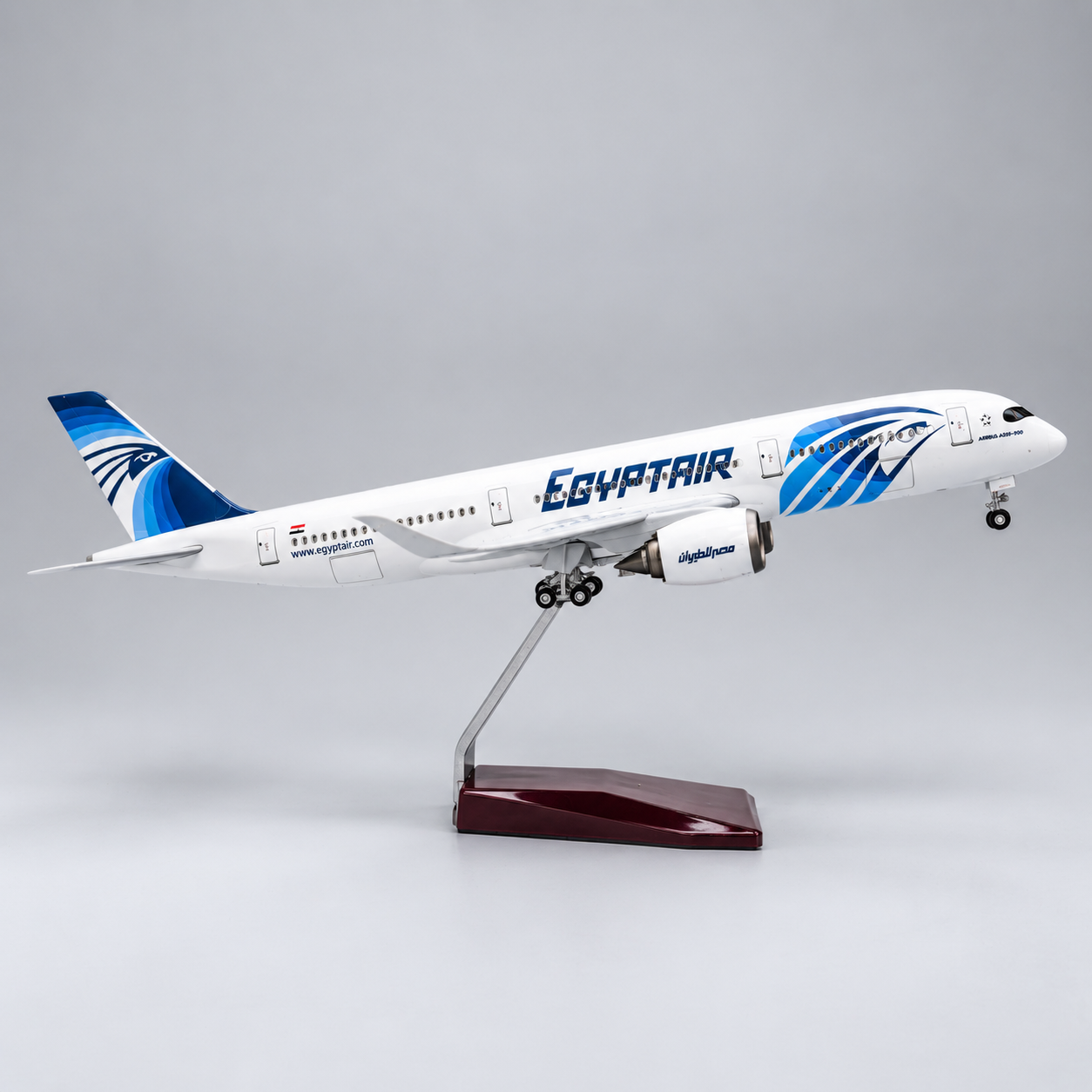 EgyptAir Airbus A350-900 1:142 LED Aircraft Model