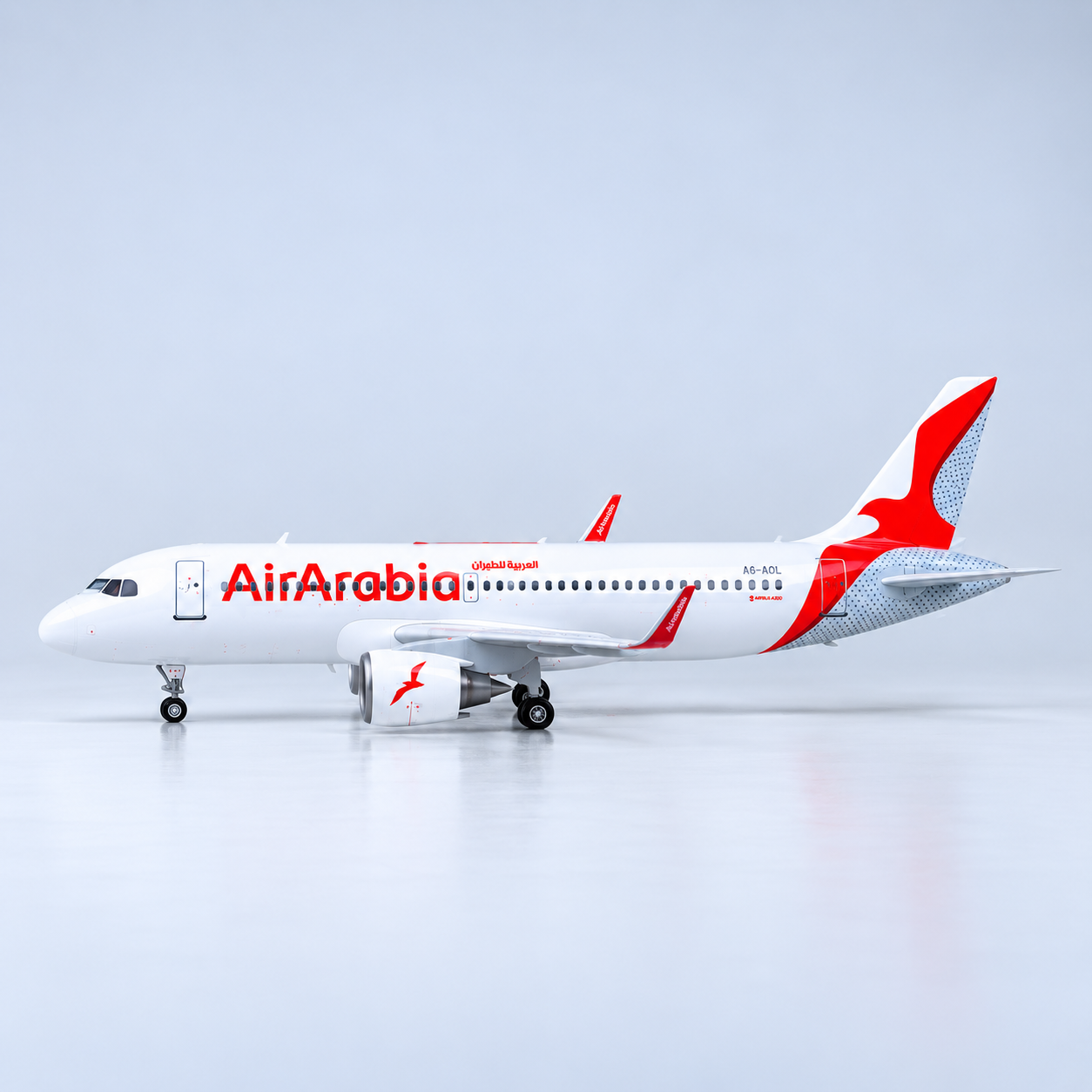 Air Arabia Airbus A320neo 1:80 LED Aircraft Model | 47cm