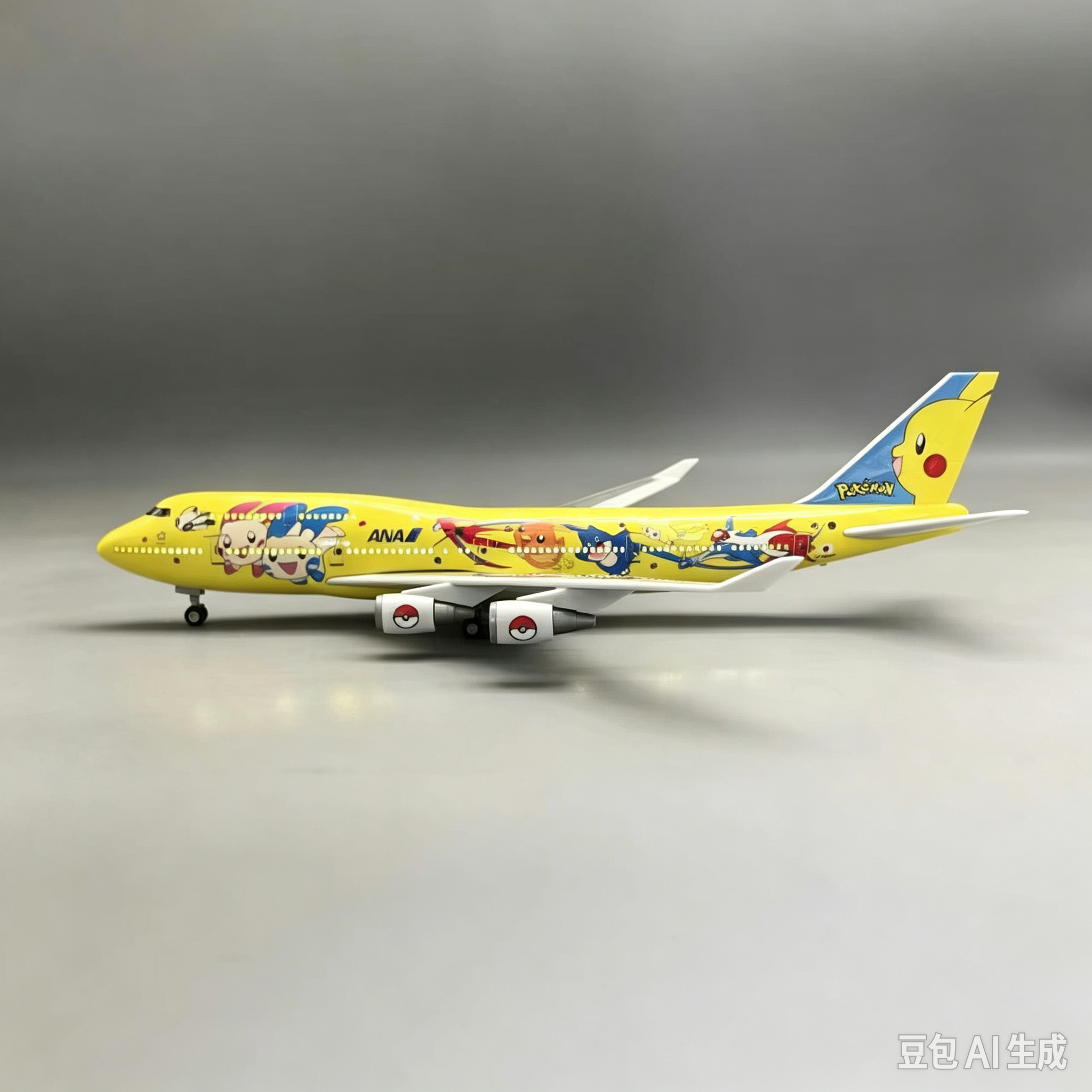 ANA Boeing 747-400 Pokémon 1:190 Aircraft Model | 37cm