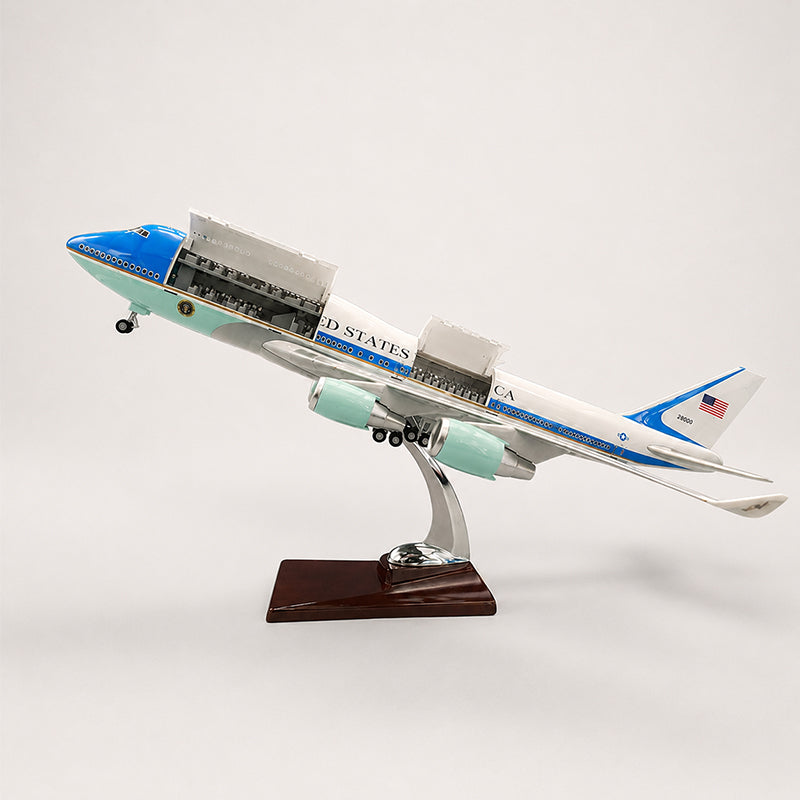 BOEING 747 AIR FORCE ONE – Opening Interior Edition | 1:150 Scale | 47 CM (18.5 IN) | Executive Airplane Model
