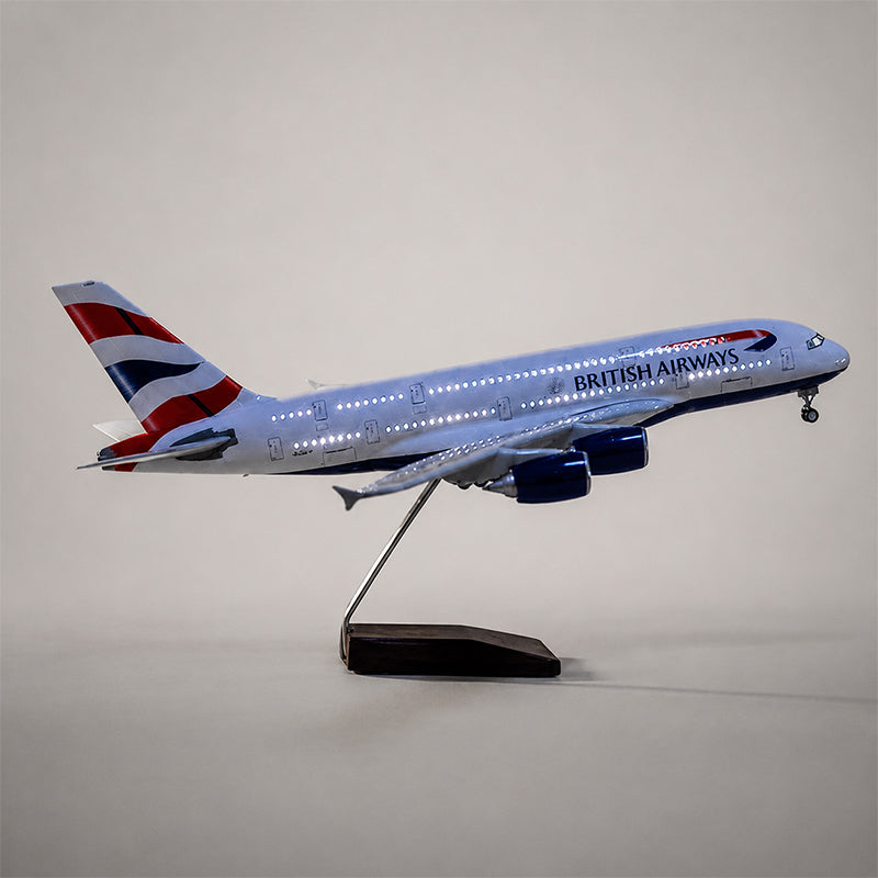 Modelo de avión British Airways A380 a escala 1/400 Modelo de aleación Modelo de avión British Airways A380 a escala 1/400 Modelo de aleación