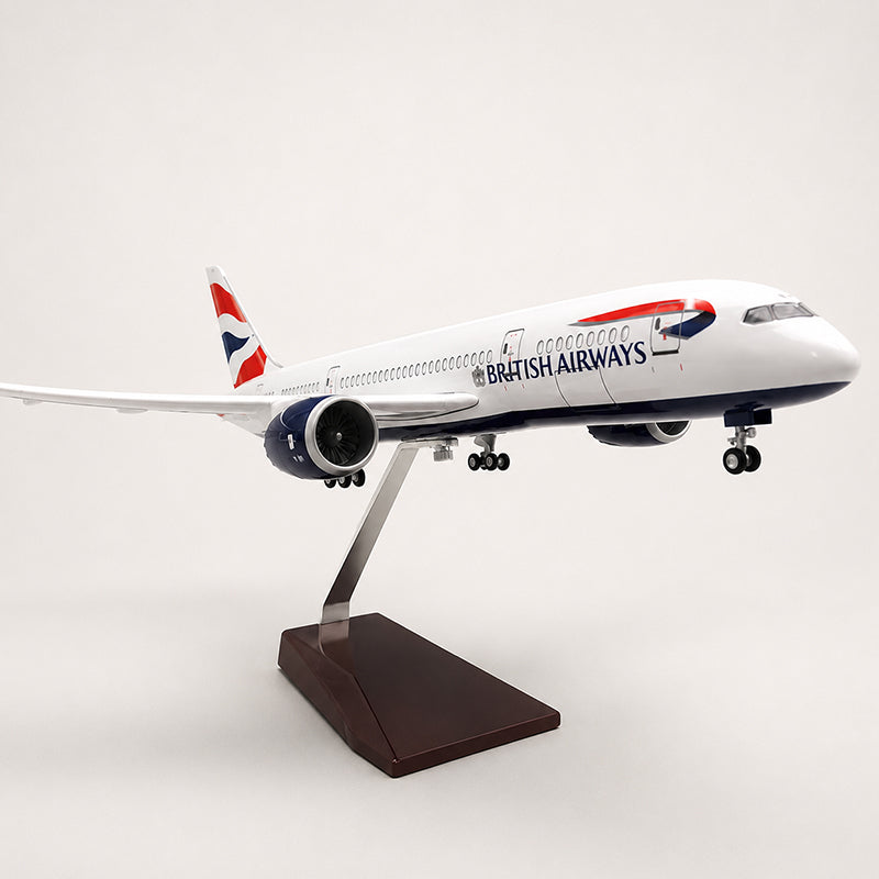 British Airways Boeing 787 Dreamliner 1:130 Scale Airplane Model – 43 cm / 16.9 in | LED Lights