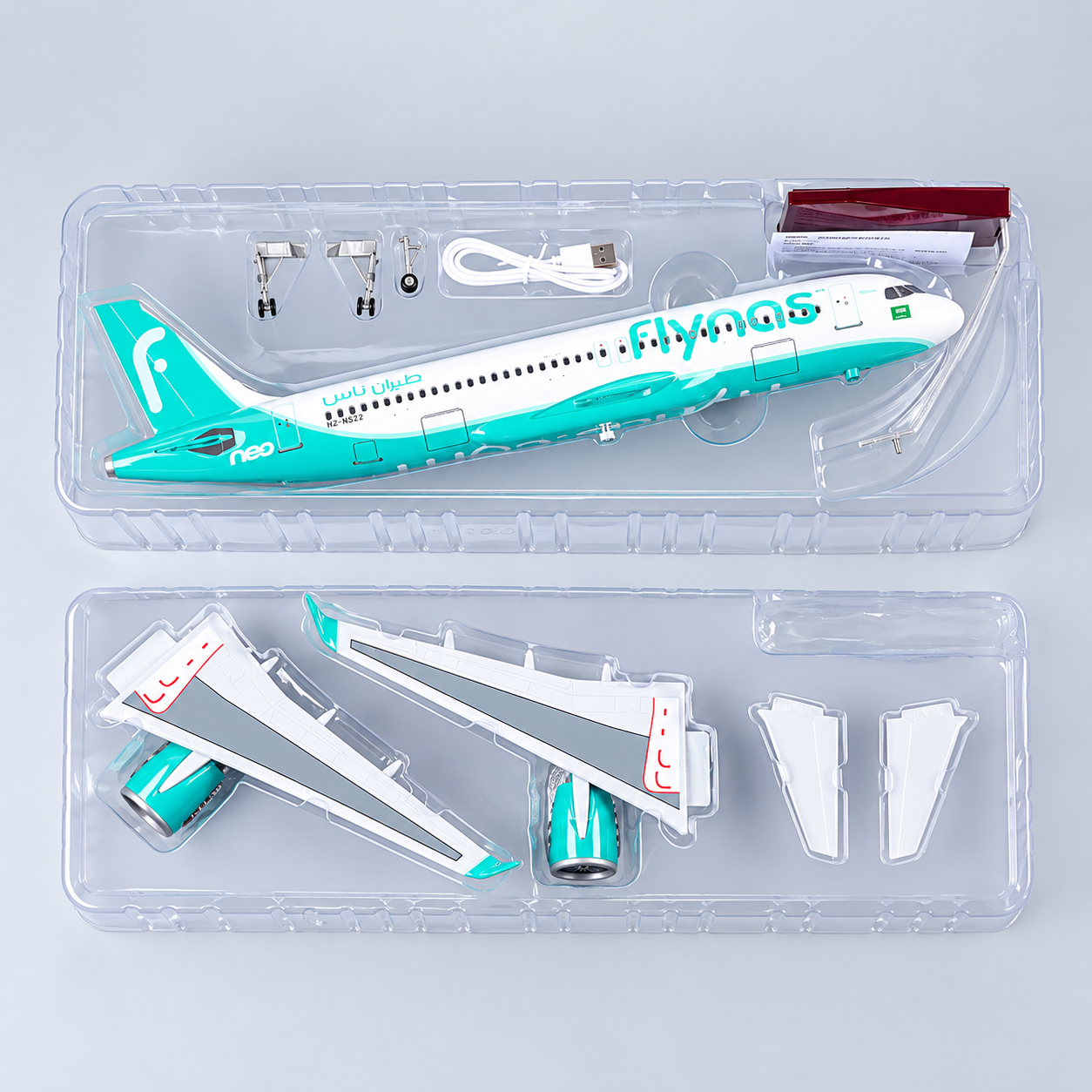 Flynas Airbus A320neo 1:80 Scale LED Aircraft Model