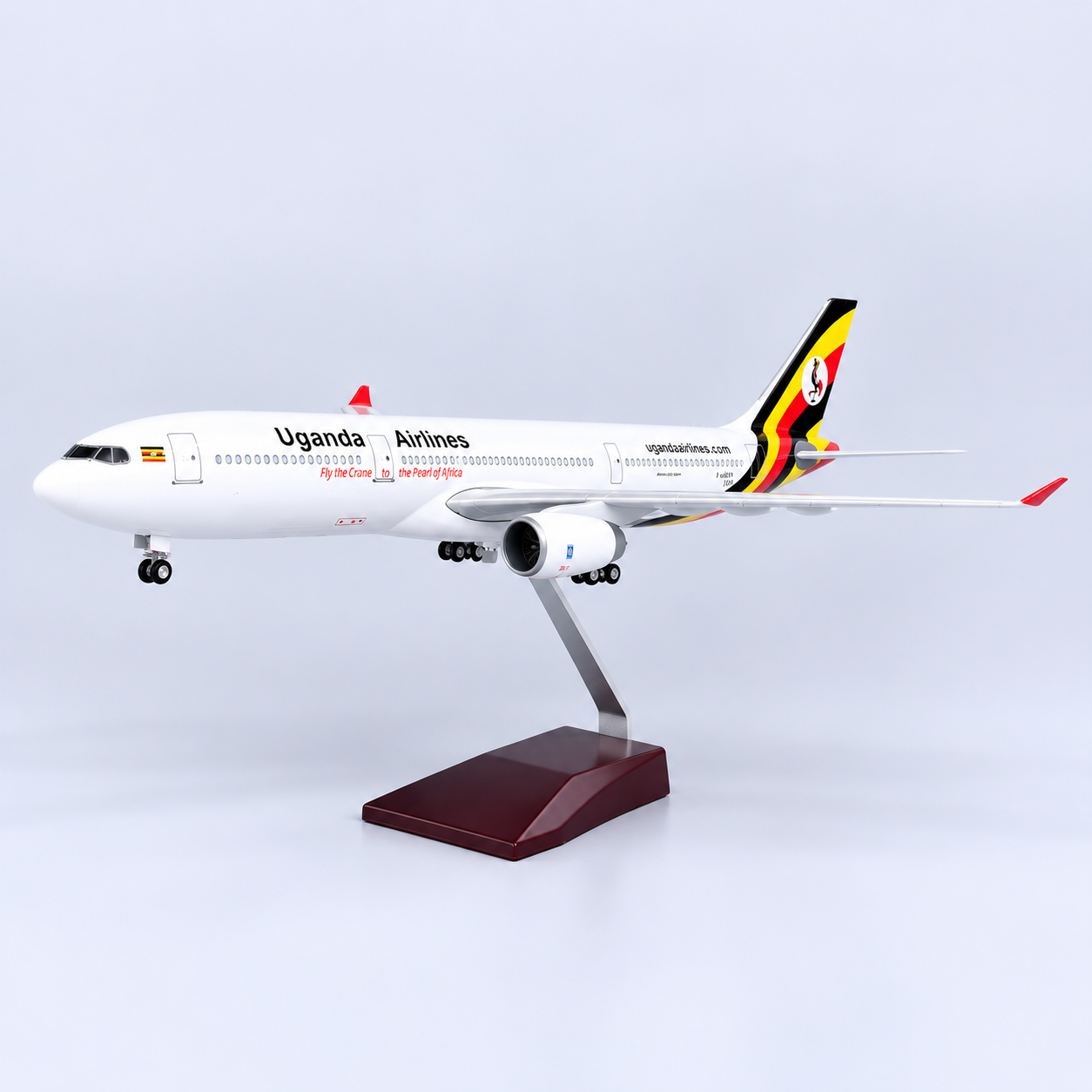 Uganda Airlines Airbus A330 1:135 LED Model | 47cm Aircraft