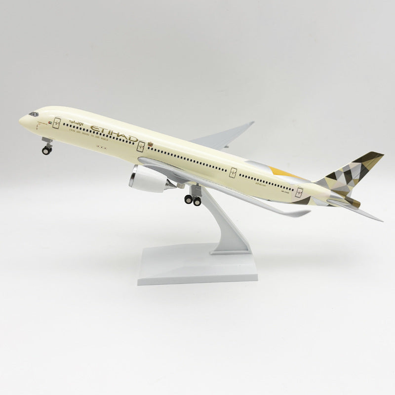 Etihad Airways Airbus A350 – 30 cm / 11.8 in – Solid Resin Desktop Display Model