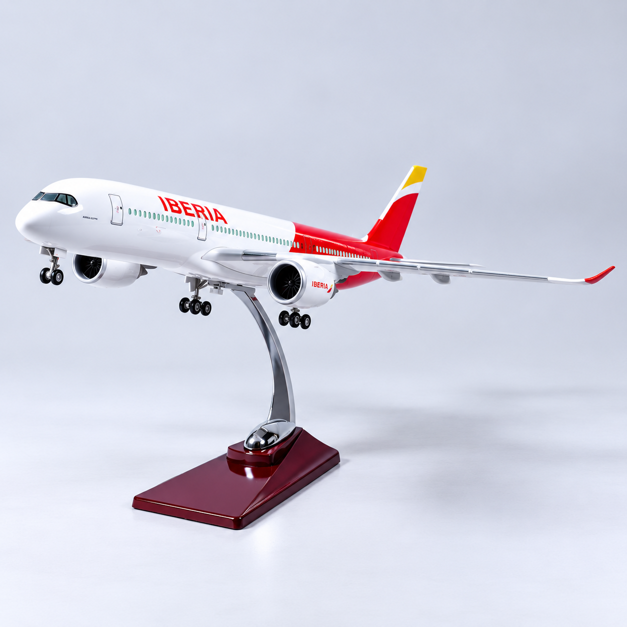 Iberia Airbus A350-900 Spain 2026 World Cup Champions Commemorative Edition 1:142 Scale LED Aircraft Model