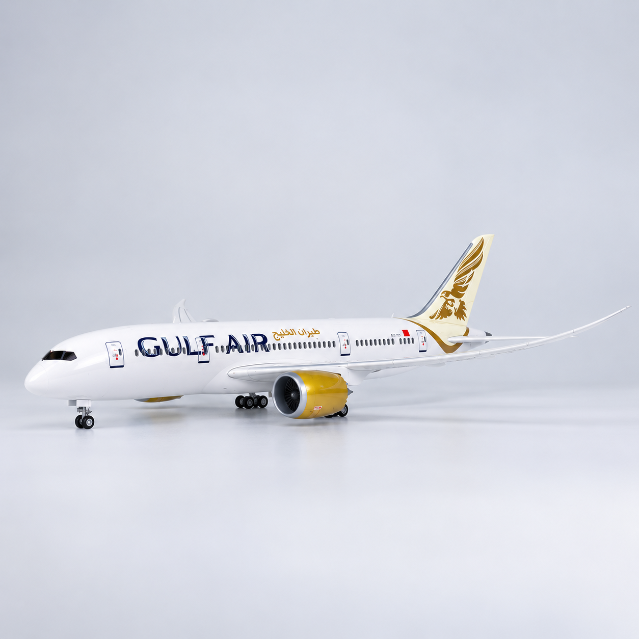 Gulf Air Boeing 787-9 Dreamliner 1:130 Scale LED Aircraft Model