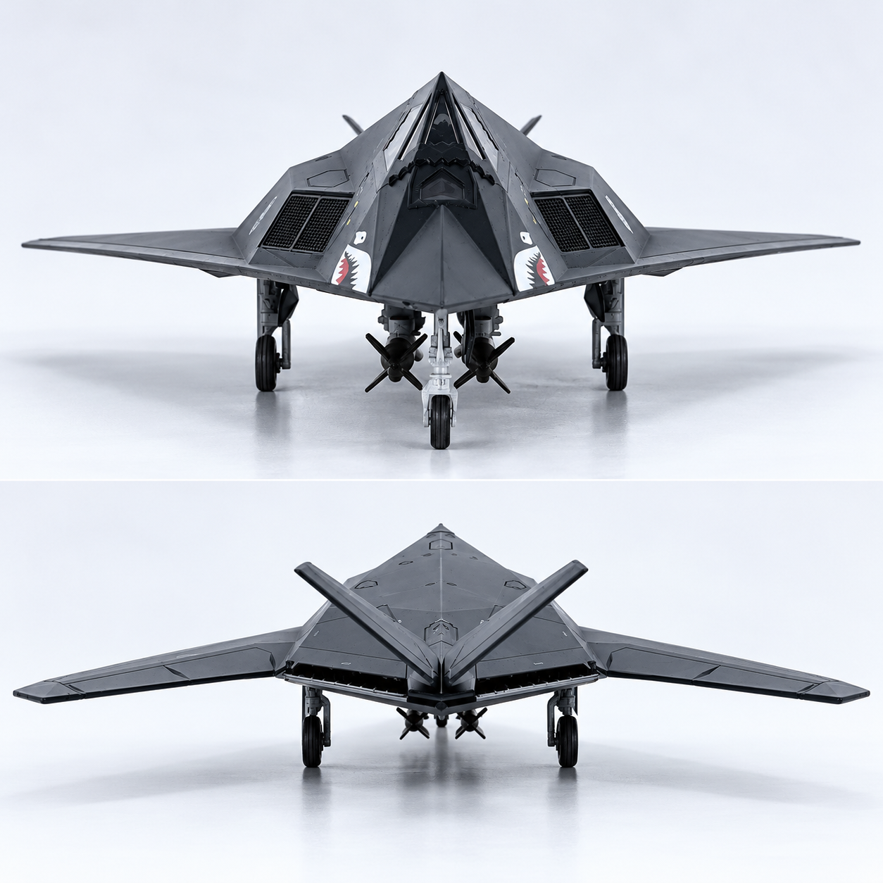 US Air Force F-117 Nighthawk Stealth Aircraft 1:72 Scale Diecast Alloy & ABS Display Model
