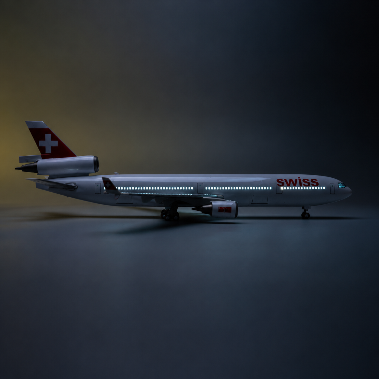 SWISS MD-11 1:130 Scale LED Aircraft Model | SkyCraft Models
