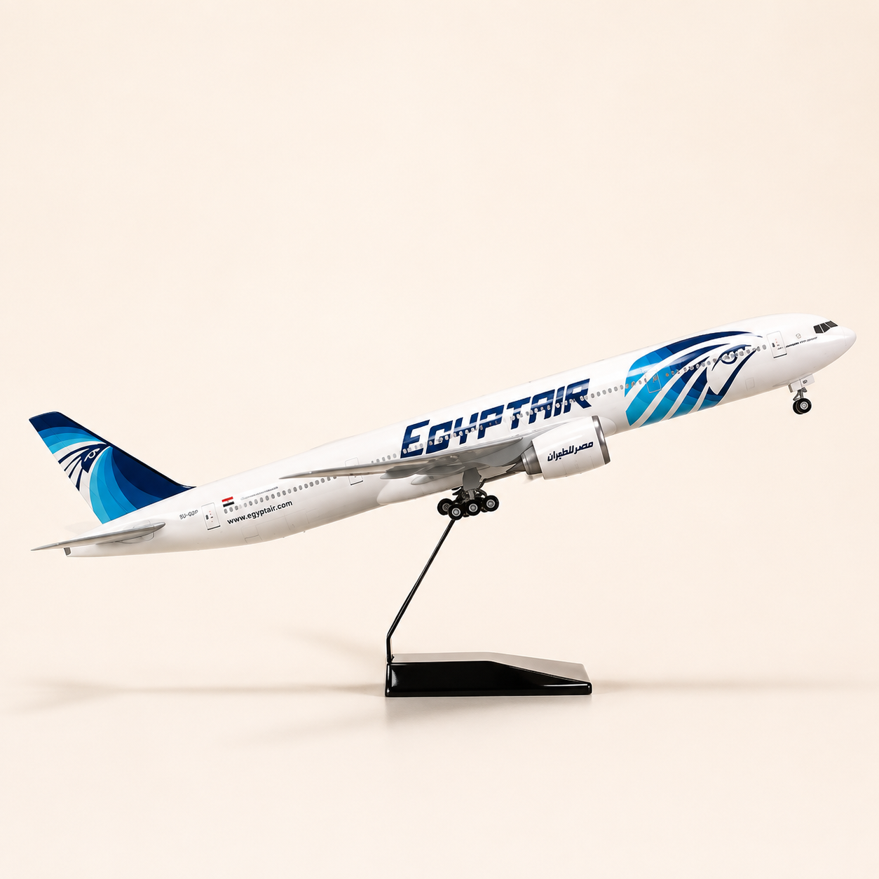 EgyptAir Boeing 777-300ER – Scale 1:157 – 47 cm / 18.5 in – Premium Airplane Model