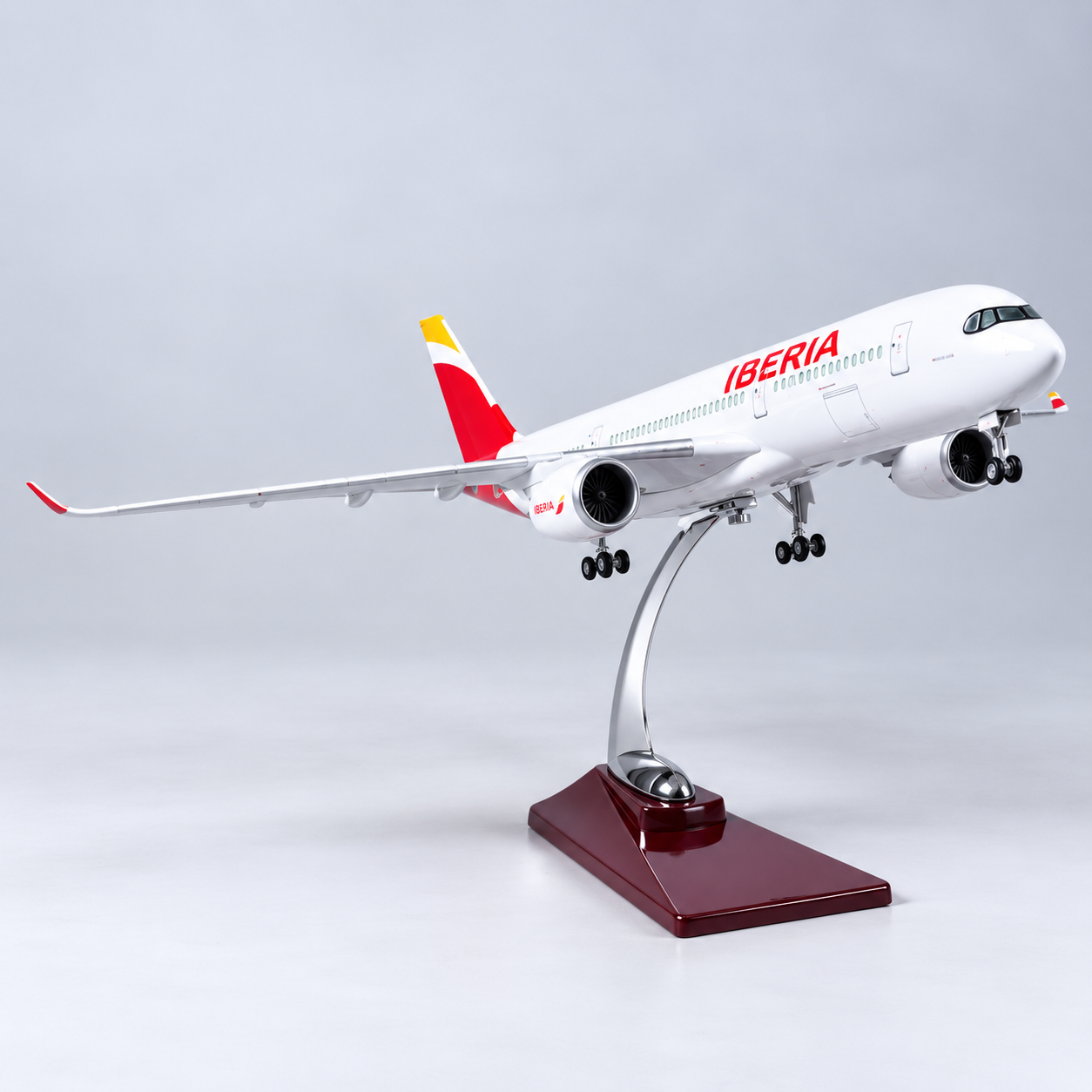 Iberia Airbus A350-900 Spain 2026 World Cup Champions Commemorative Edition 1:142 Scale LED Aircraft Model