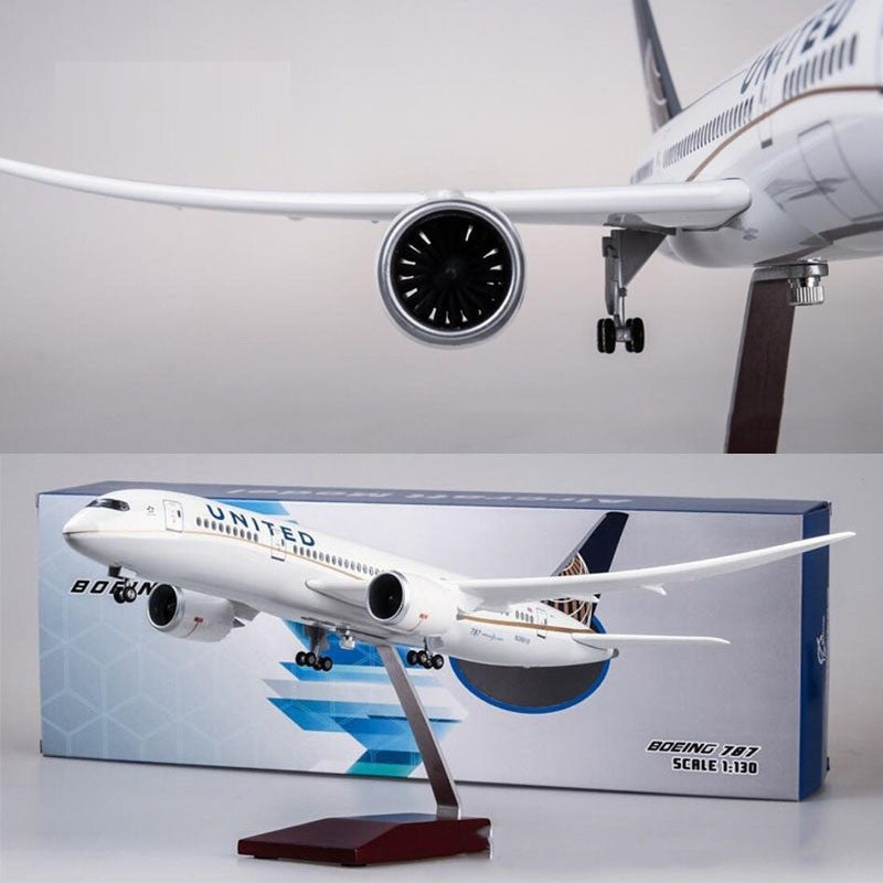 United Airlines Boeing 787-9 Dreamliner Airplane Model – Scale 1:130 (43 cm / 16.9 in)