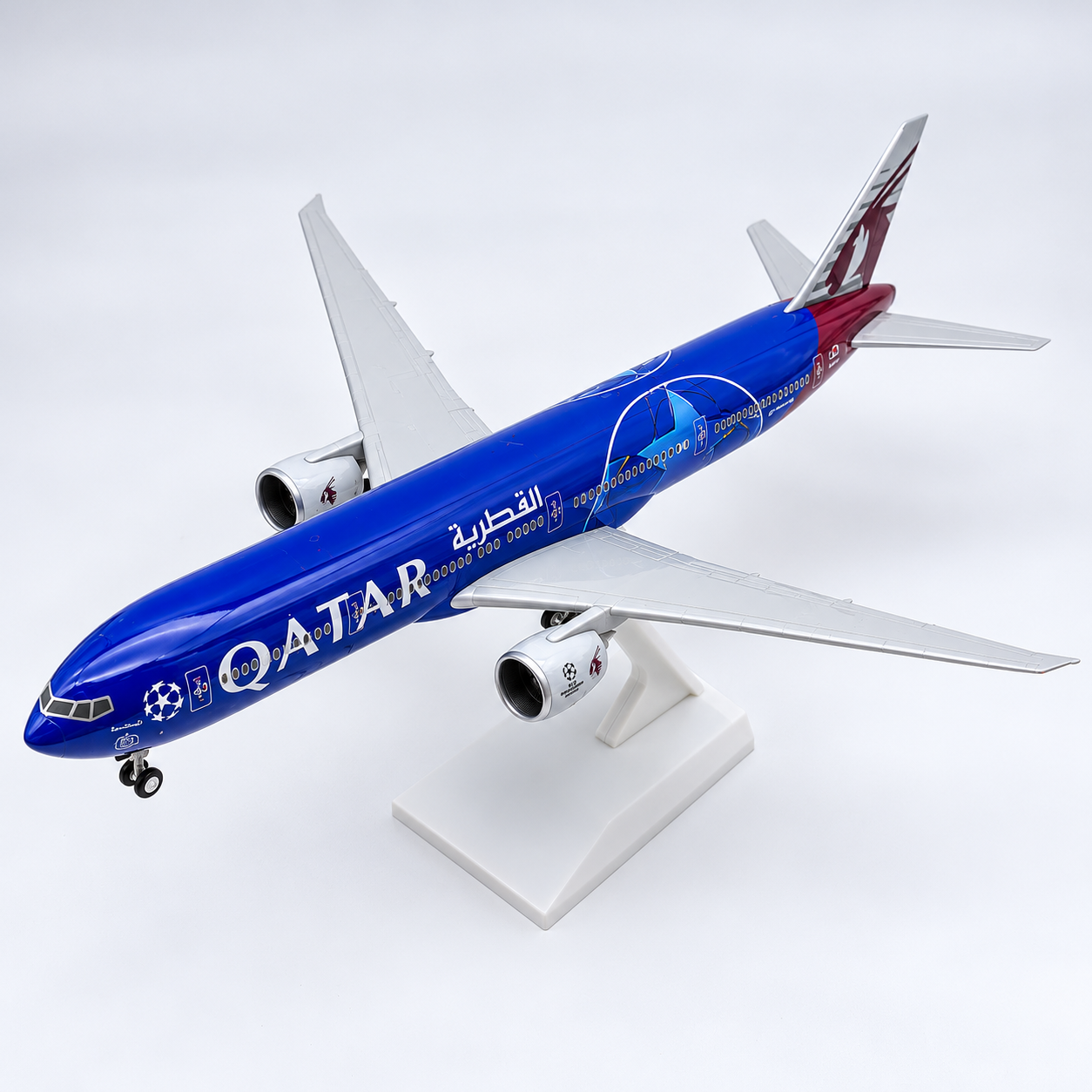 Qatar Airways Boeing 777 UEFA Champions League Model 1:250