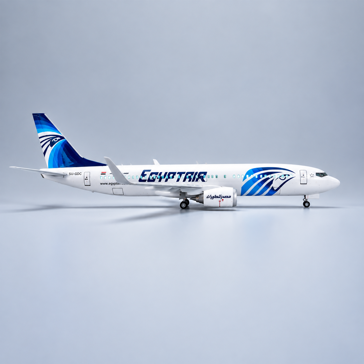EgyptAir Boeing 737-800 1:85 LED Model | 47cm Aircraft