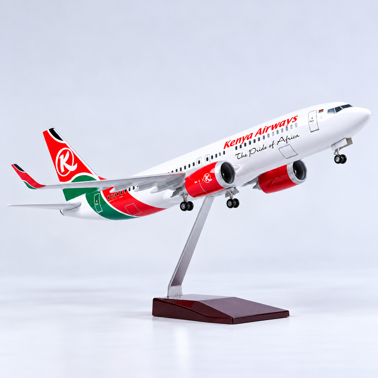 Kenya Airways Boeing 737-800 1:85 Scale LED Aircraft Model