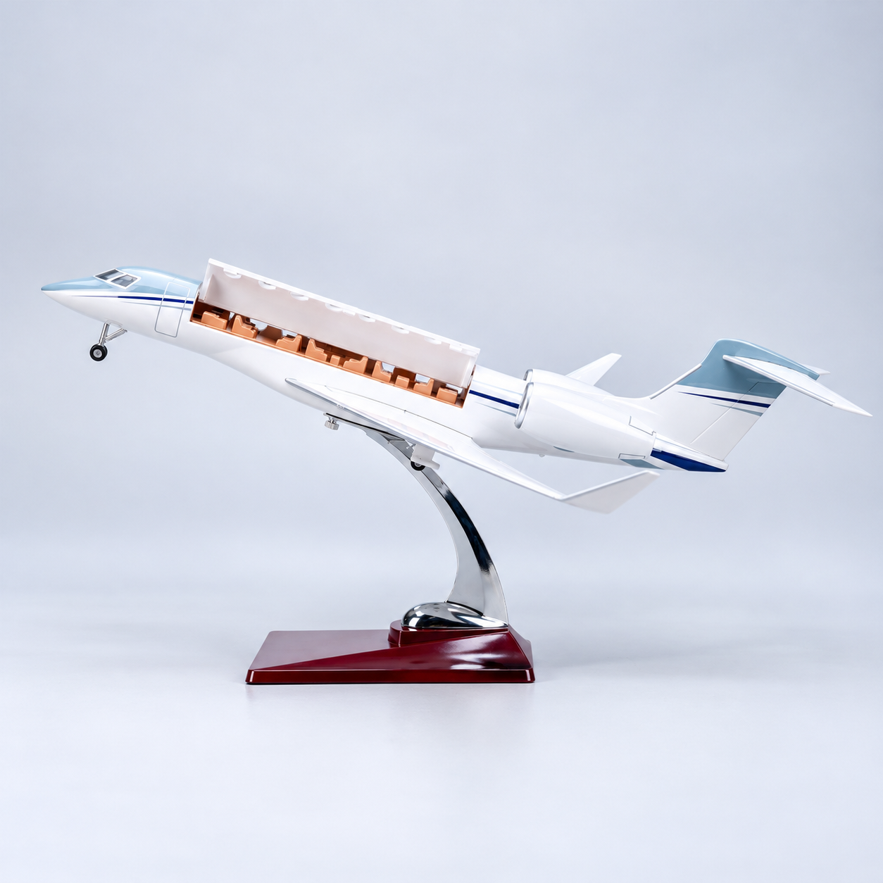 Gulfstream G650ER 1:50 Scale LED Private Jet Model