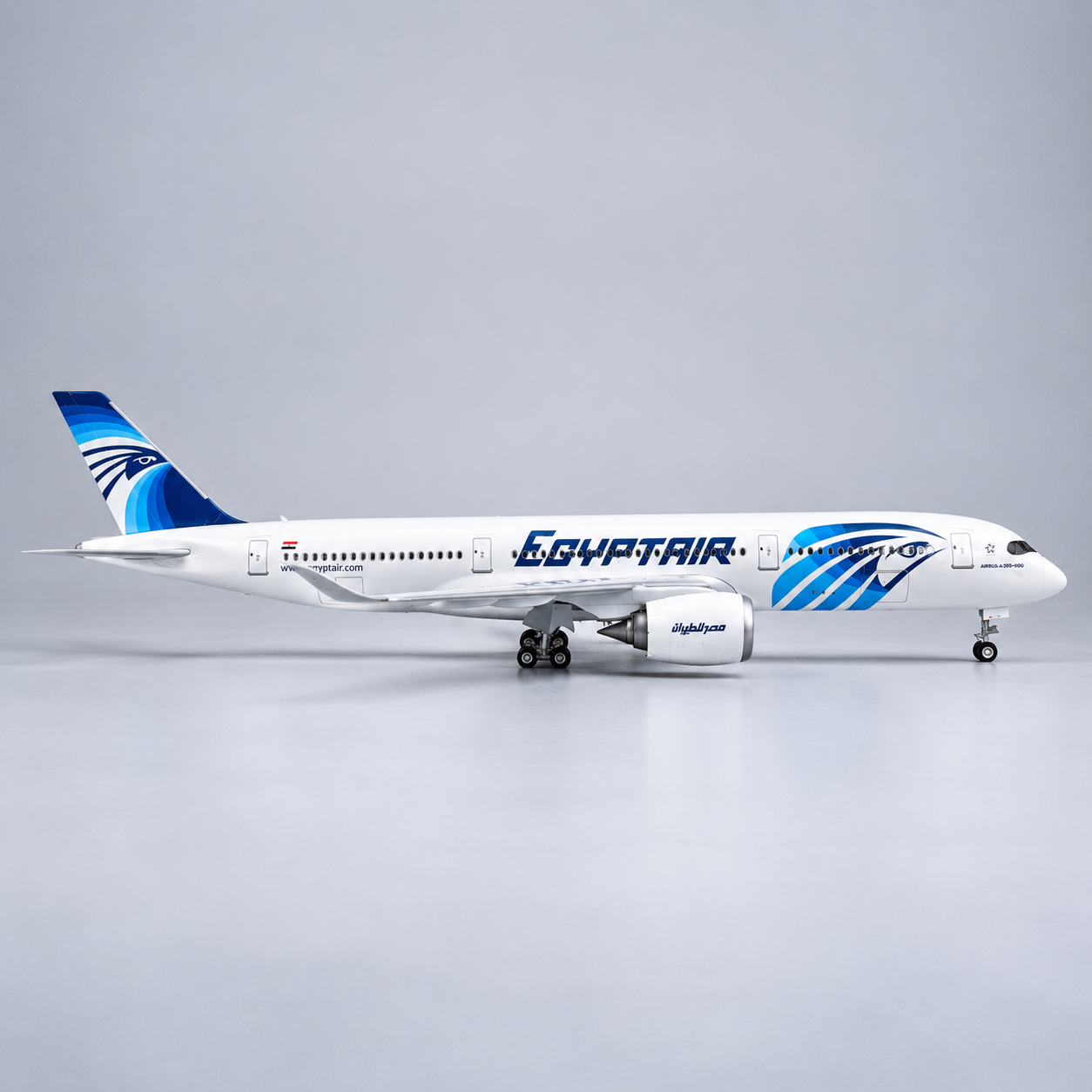 EgyptAir Airbus A350-900 1:142 LED Aircraft Model