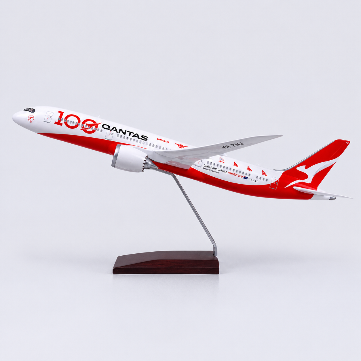 Qantas 100th Anniversary Boeing 787-9 1:130 LED Model | 43cm
