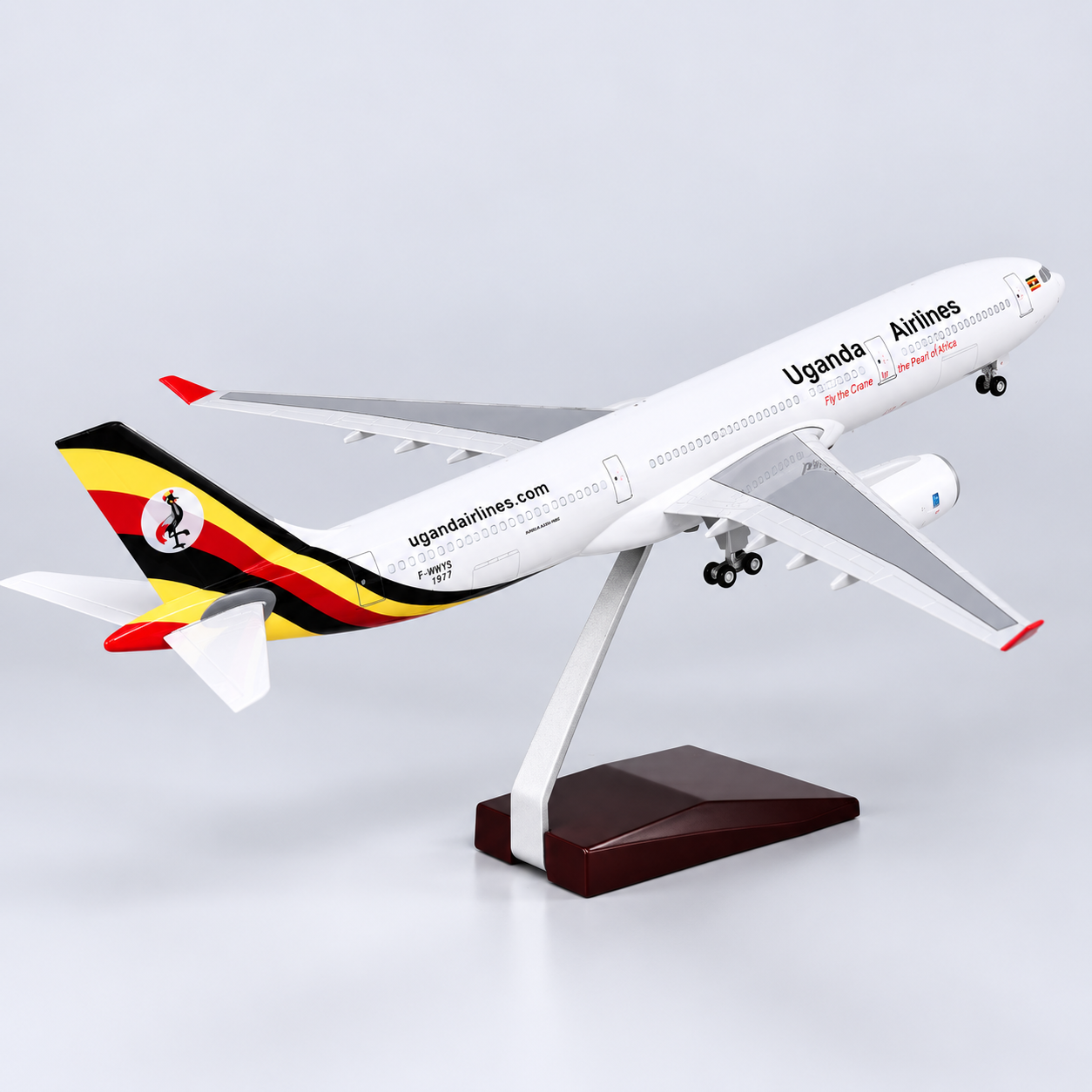 Uganda Airlines Airbus A330 1:135 LED Model | 47cm Aircraft