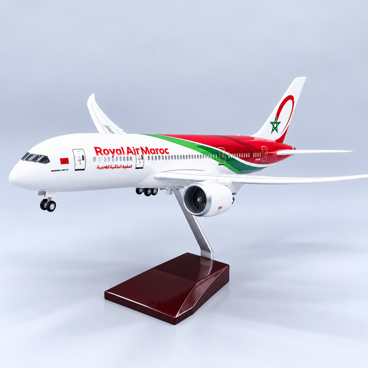 Royal Air Maroc Boeing 787-8 Dreamliner 1:130 Scale LED Aircraft Model