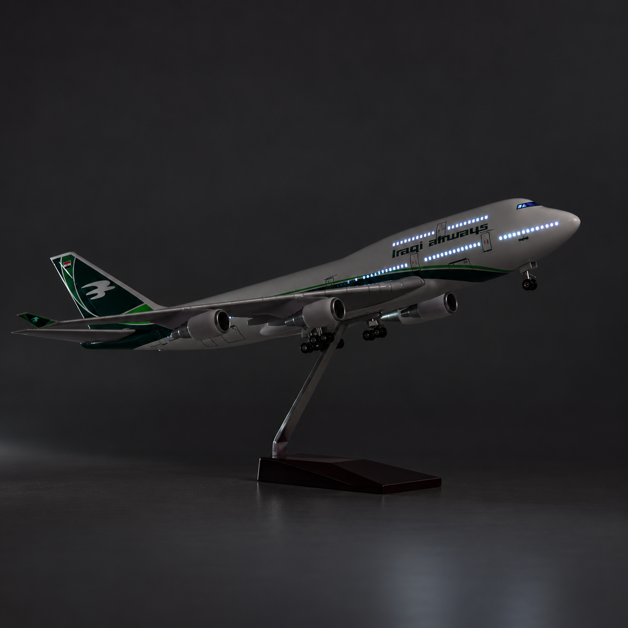 Iraqi Airways Boeing 747-400 LED Model 1:150 | SkyCraft Models