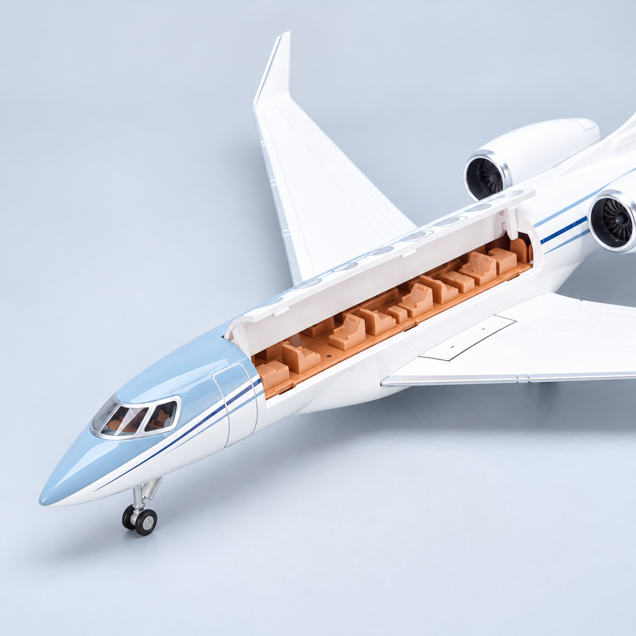 Gulfstream G650ER 1:50 Scale LED Private Jet Model