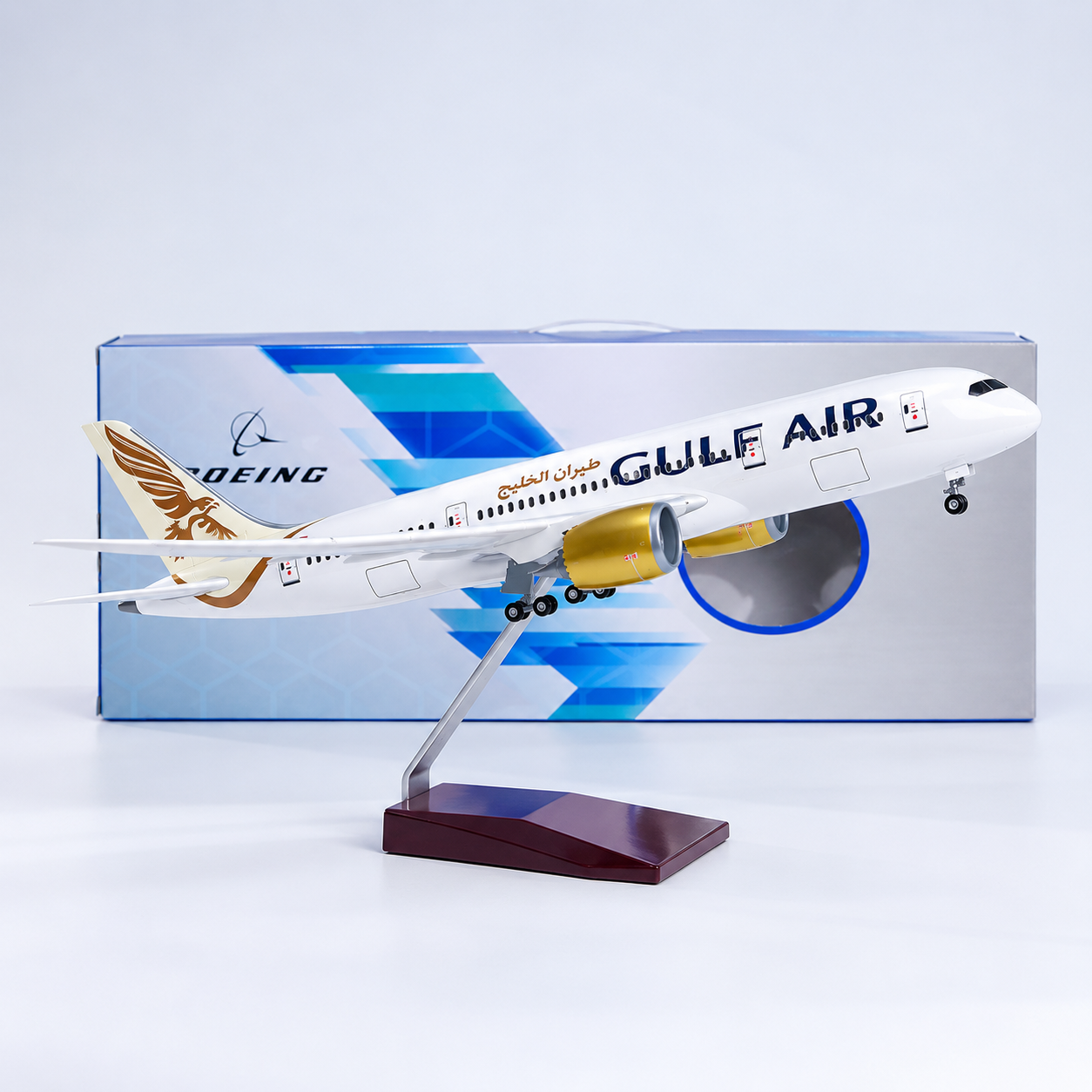 Gulf Air Boeing 787-9 Dreamliner 1:130 Scale LED Aircraft Model