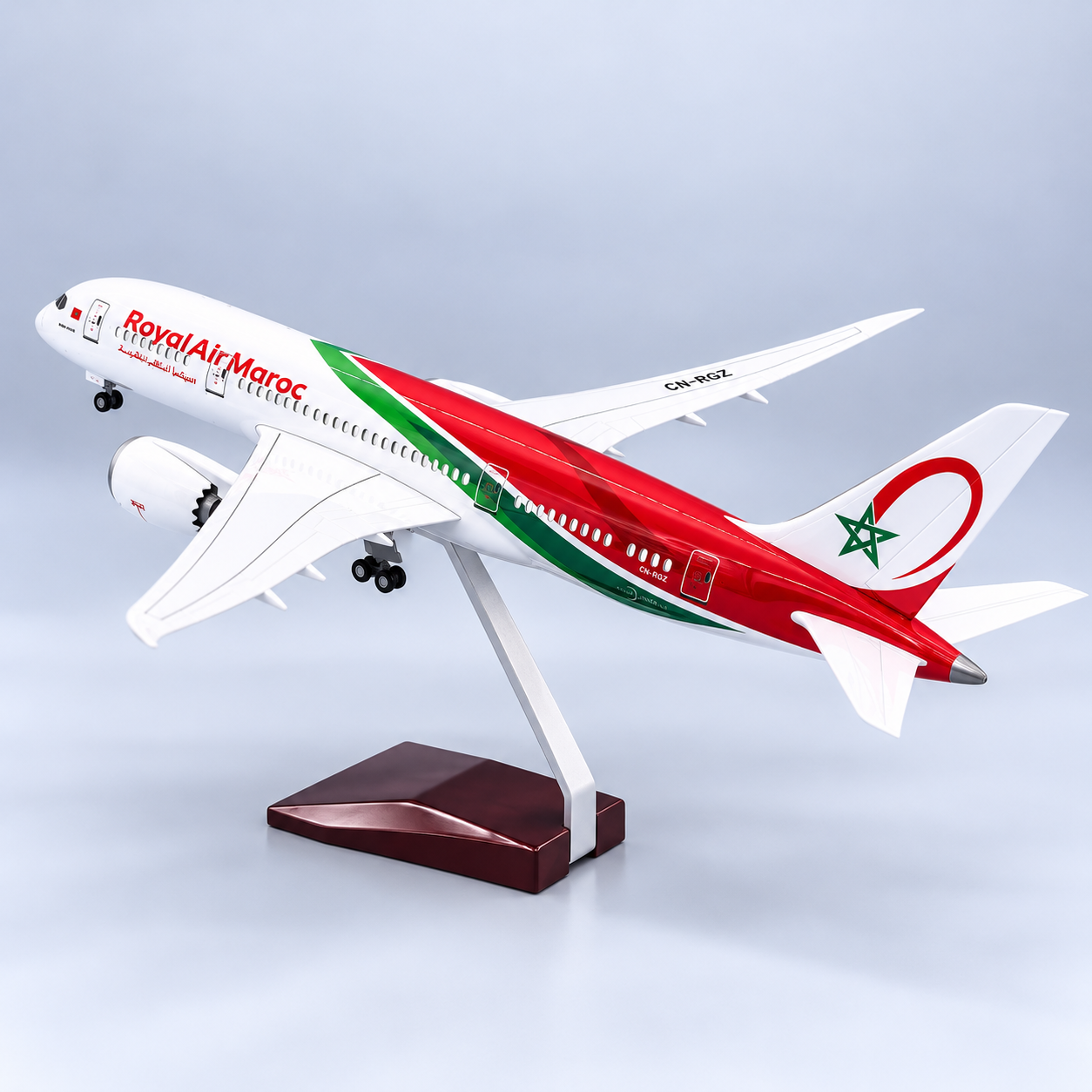 Royal Air Maroc Boeing 787-8 Dreamliner 1:130 Scale LED Aircraft Model