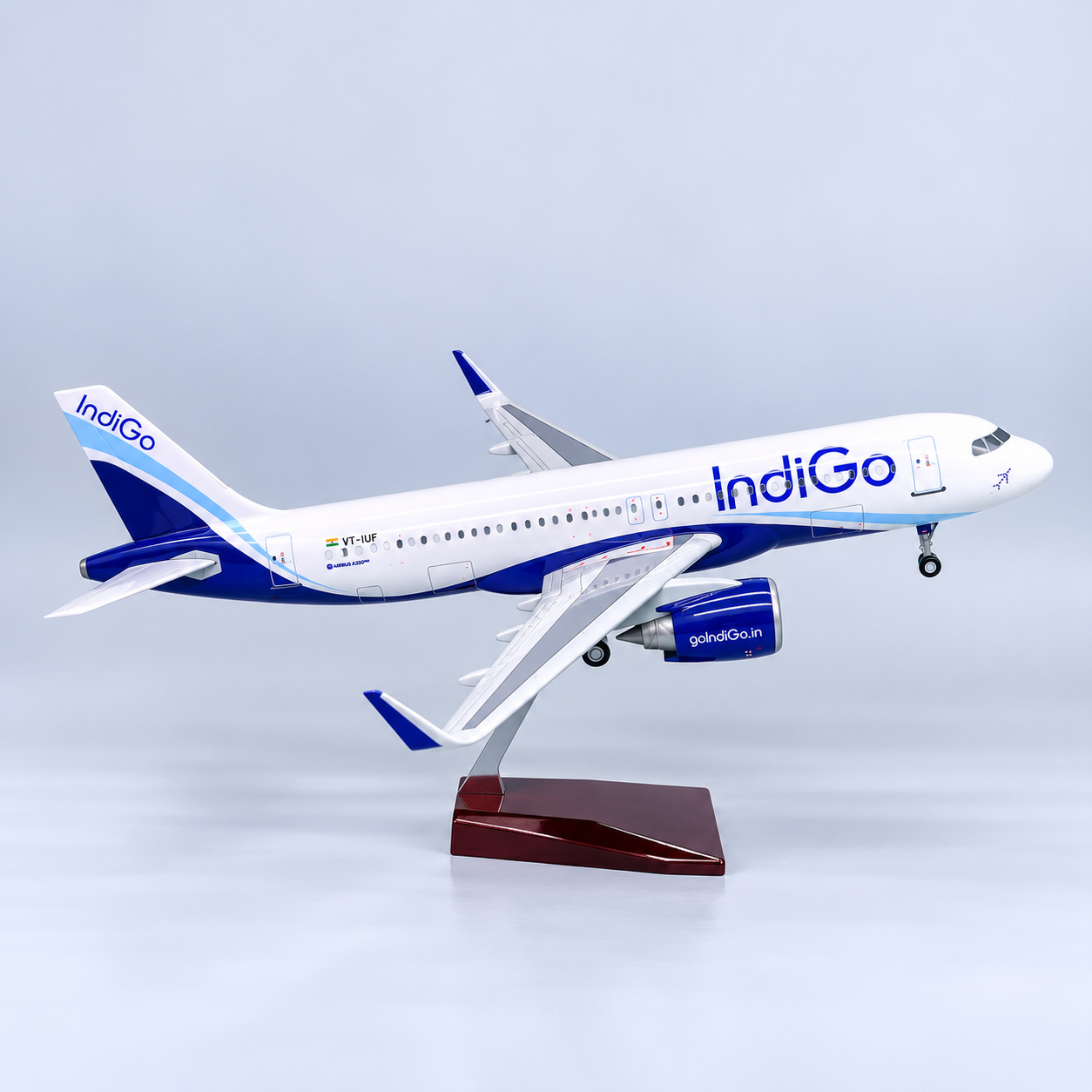 IndiGo Airbus A320neo / A321neo 1:80 Scale LED Aircraft Model