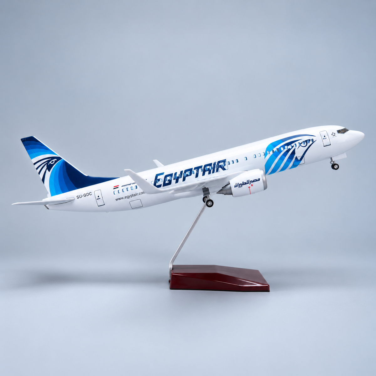 EgyptAir Boeing 737-800 1:85 LED Model | 47cm Aircraft