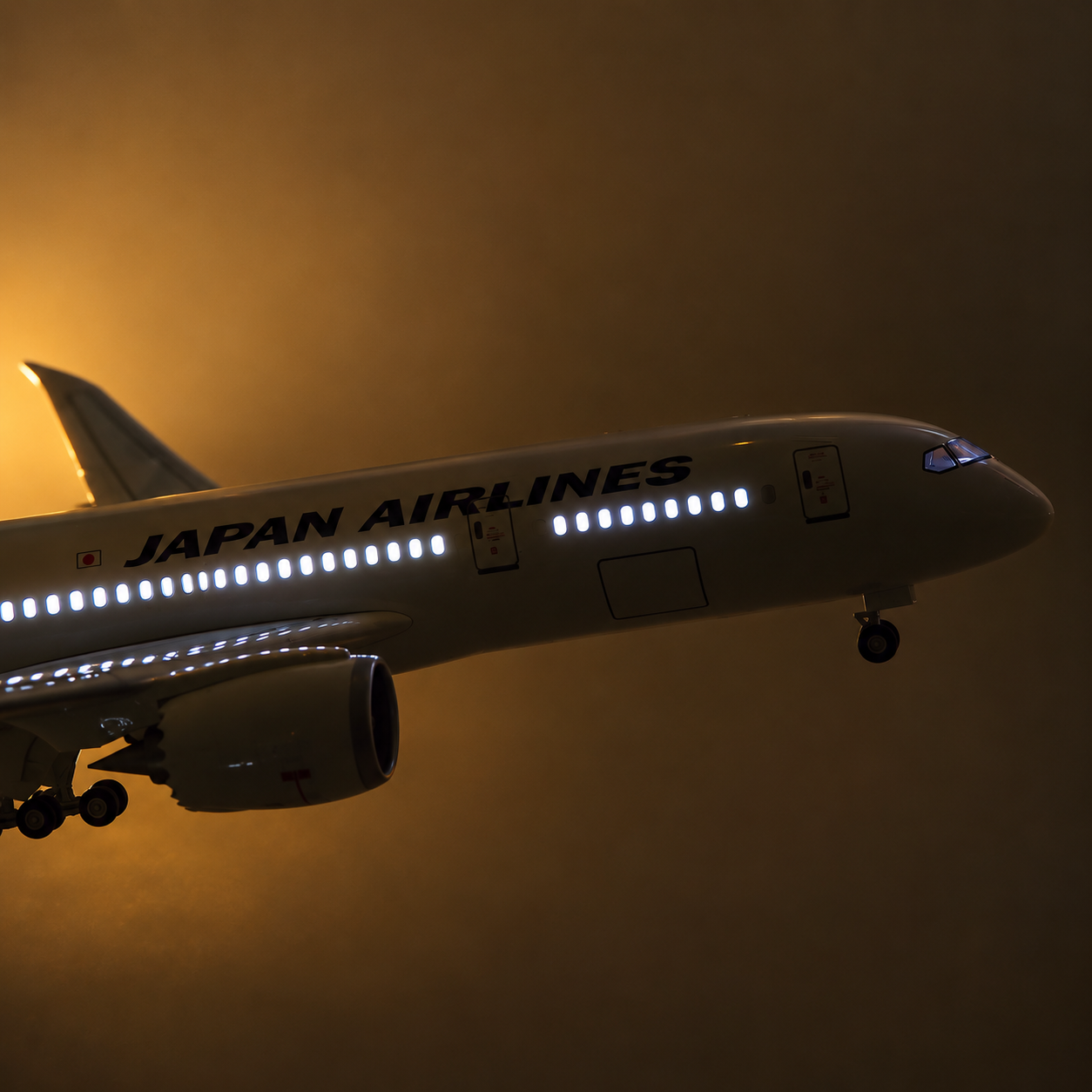 Japan Airlines Boeing 787 1:130 Scale LED Aircraft Model