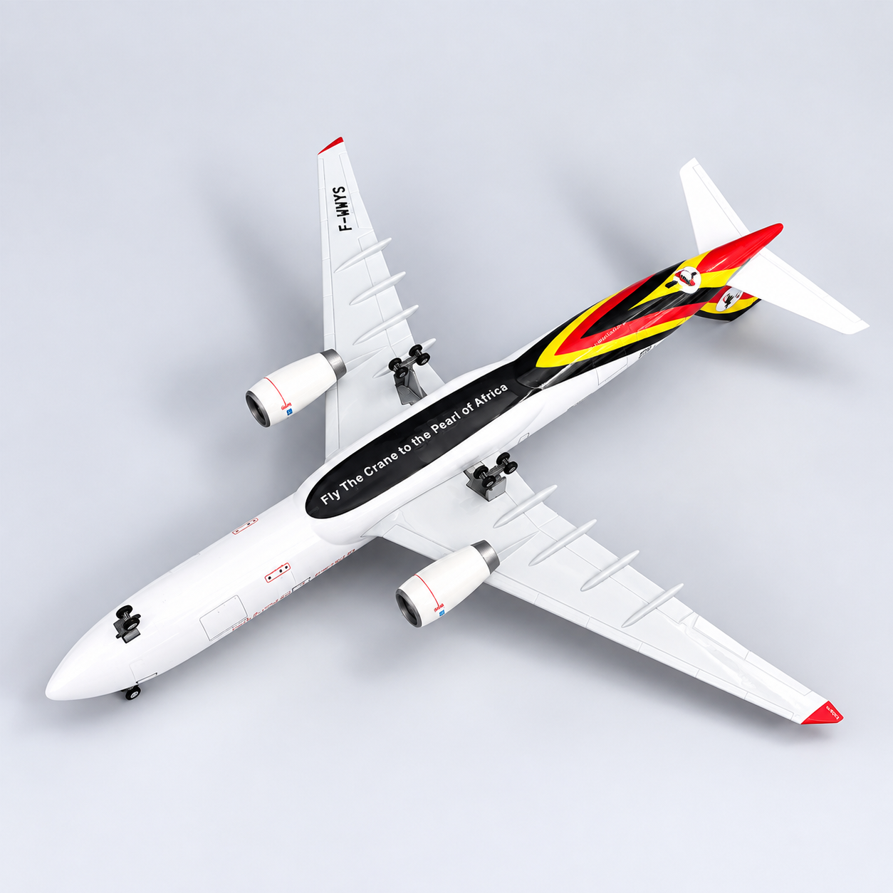 Uganda Airlines Airbus A330 1:135 LED Model | 47cm Aircraft