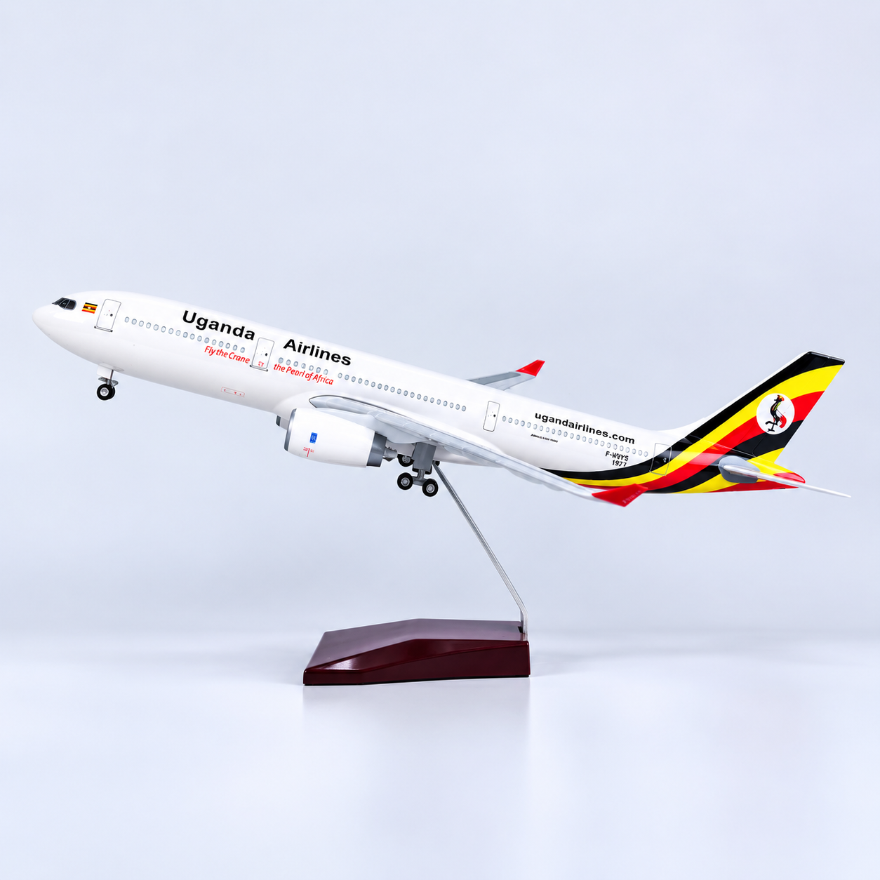 Uganda Airlines Airbus A330 1:135 LED Model | 47cm Aircraft