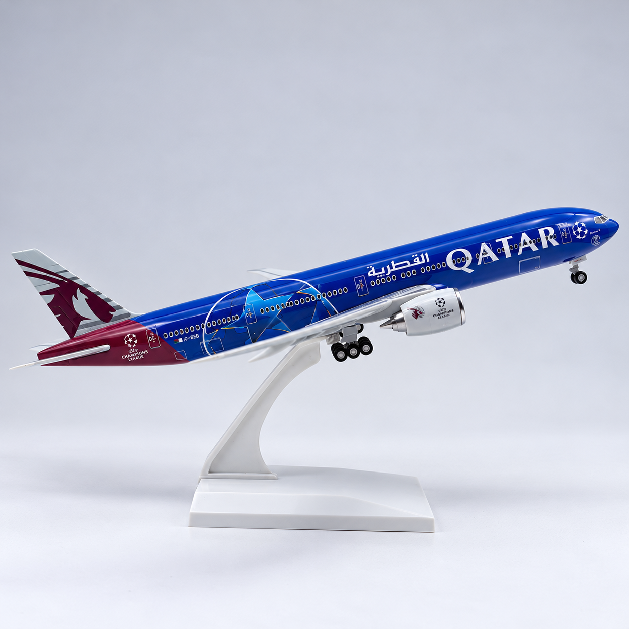Qatar Airways Boeing 777 UEFA Champions League Model 1:250