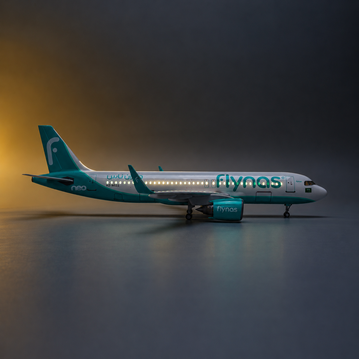 Flynas Airbus A320neo 1:80 Scale LED Aircraft Model
