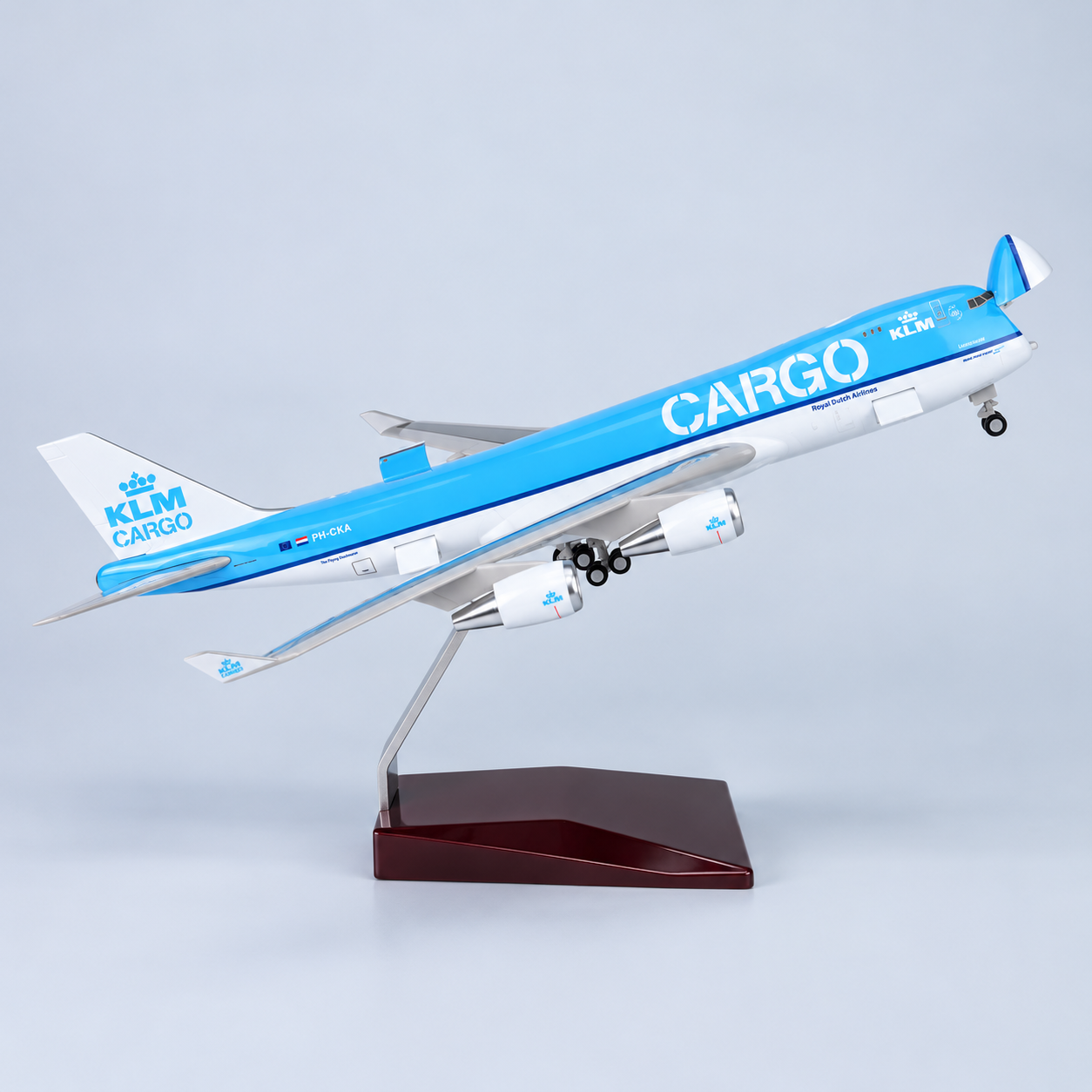 KLM Cargo Boeing 747-400 1:190 Model with Opening Nose