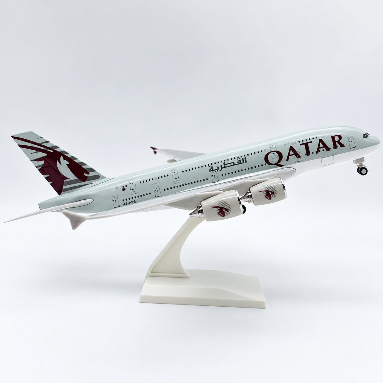 Qatar Airways Airbus A380 Resin Aircraft Model | SkyCraft Models
