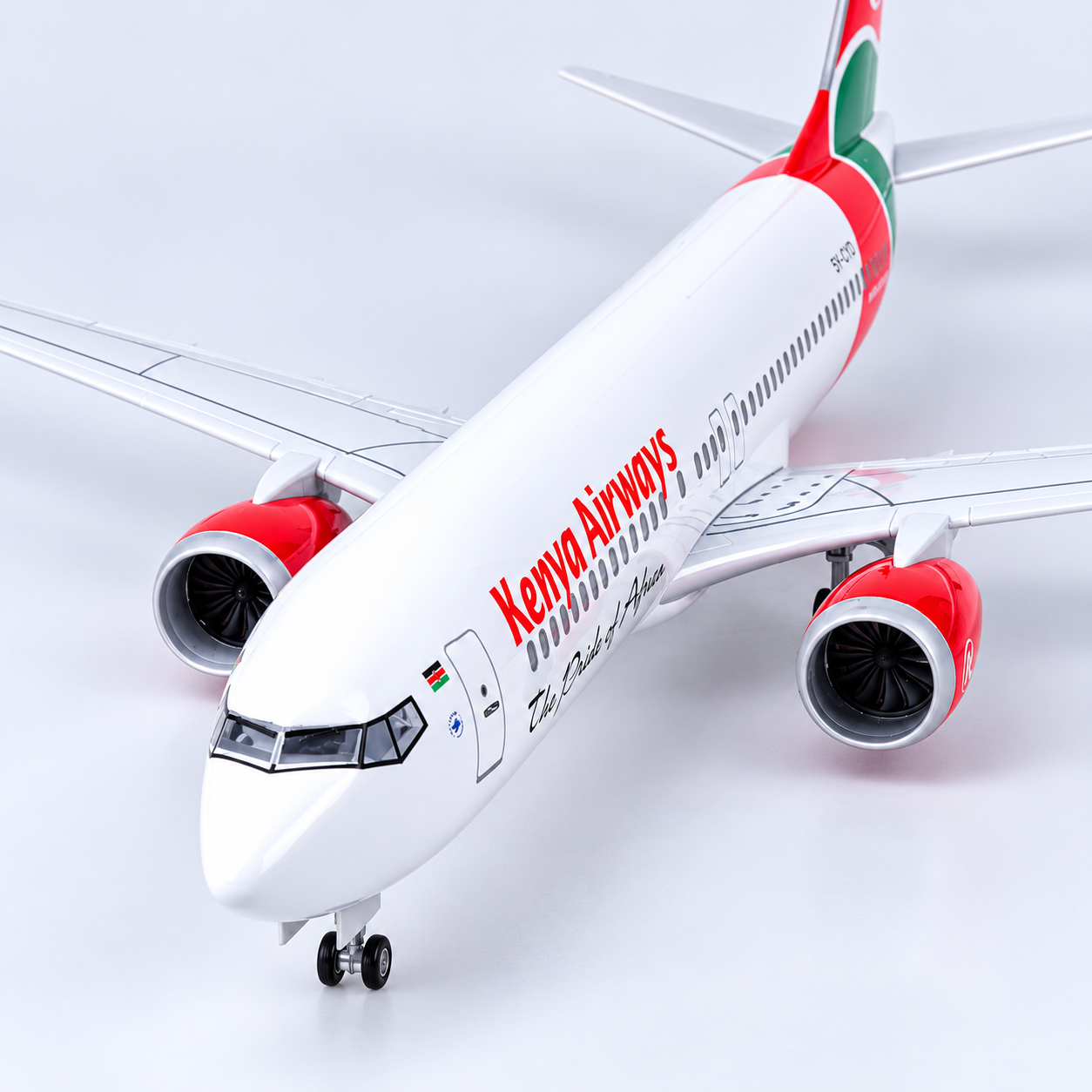 Kenya Airways Boeing 737-800 1:85 Scale LED Aircraft Model