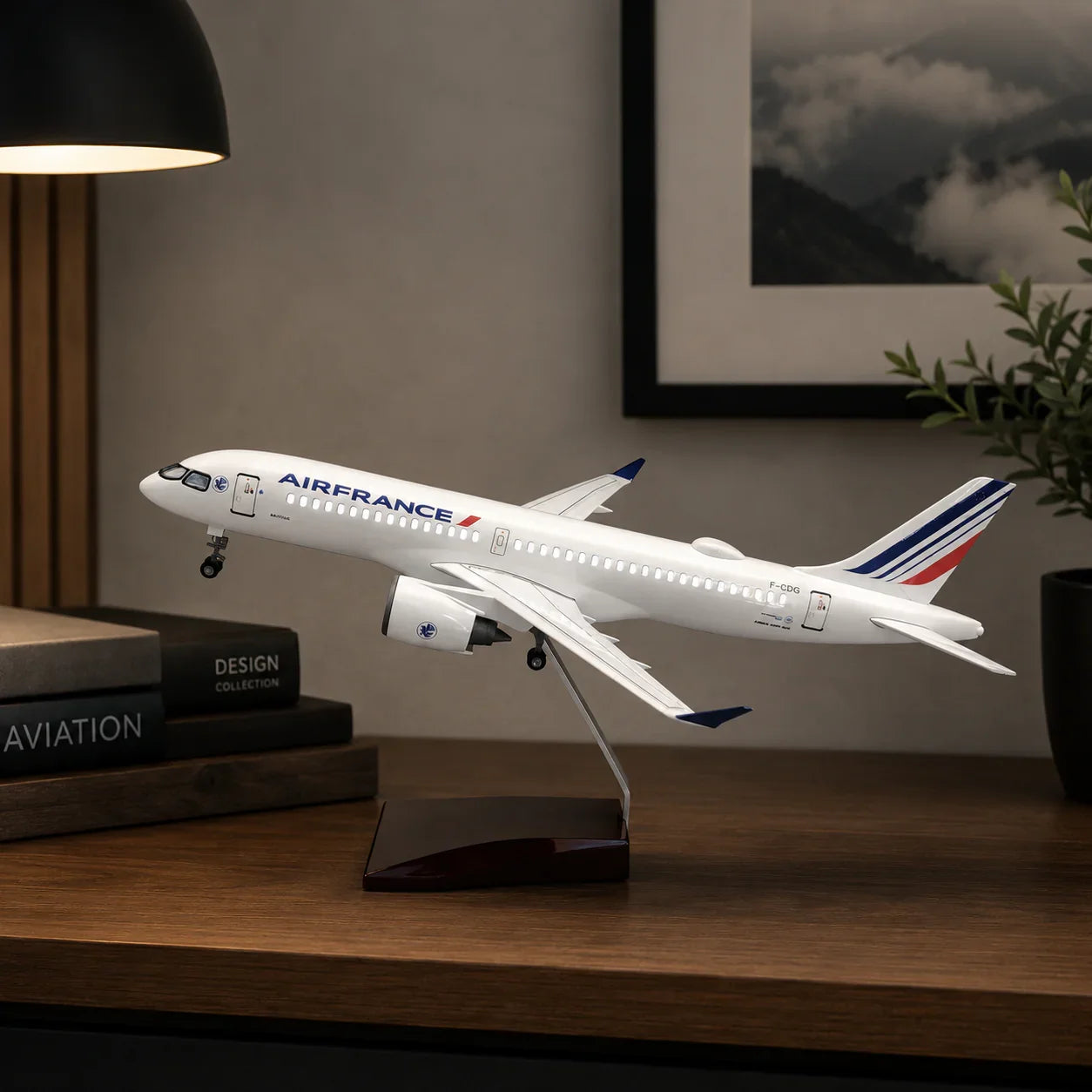 Air France Airbus A220-300 1:100 – 38 cm / 15.0 in – LED Lights
