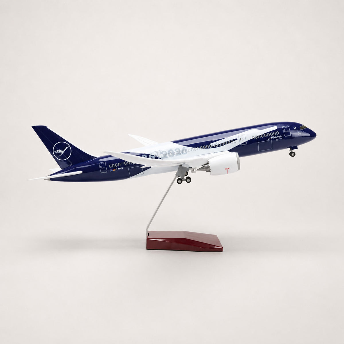 BOEING 787-9 LUFTHANSA "100 YEARS" EDITION Official 100 Years Commemorative Livery | Voice-Activated LED | Premium 1:145 Scale