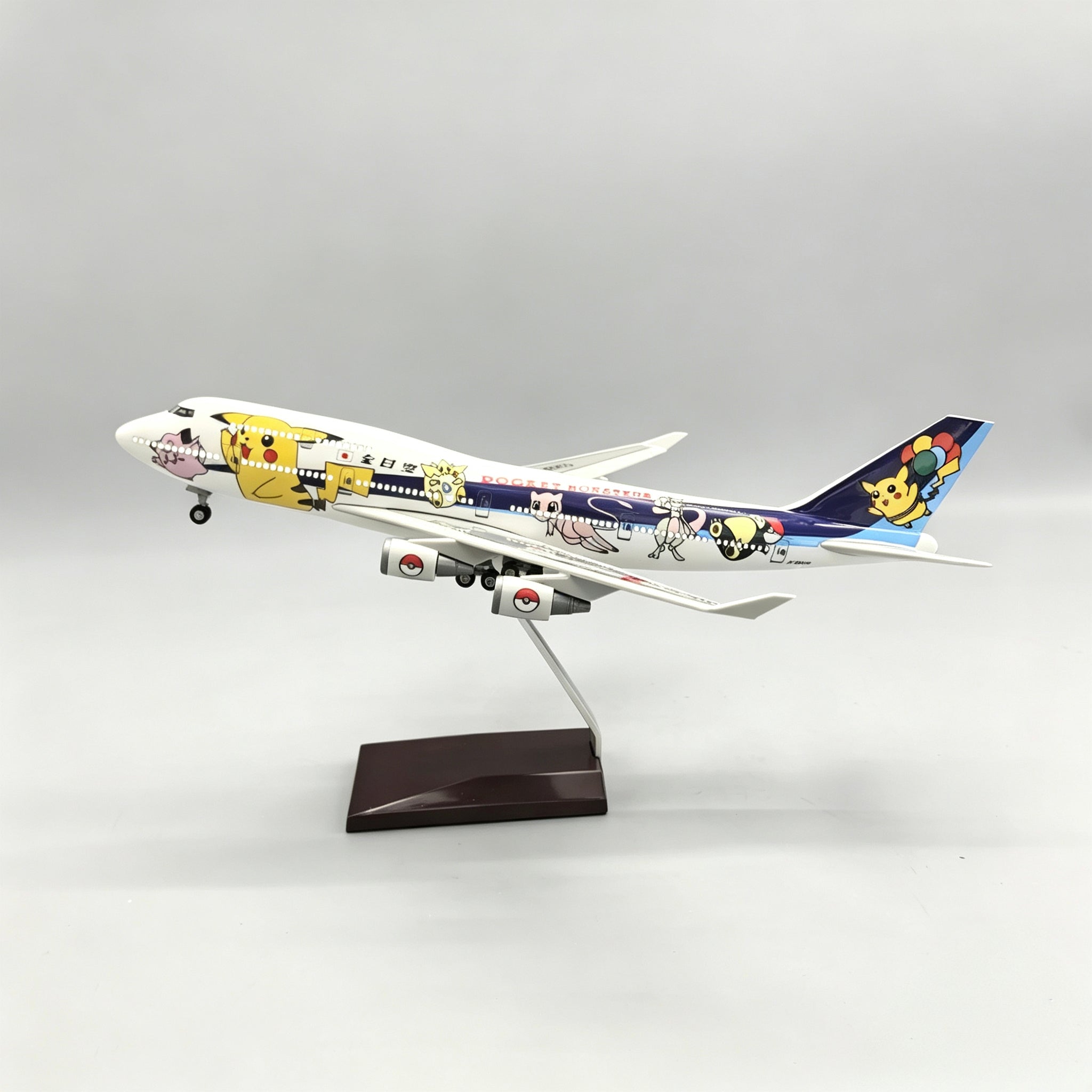 ANA Boeing 747-400 Pokémon 1:190 LED Aircraft Model | 37cm