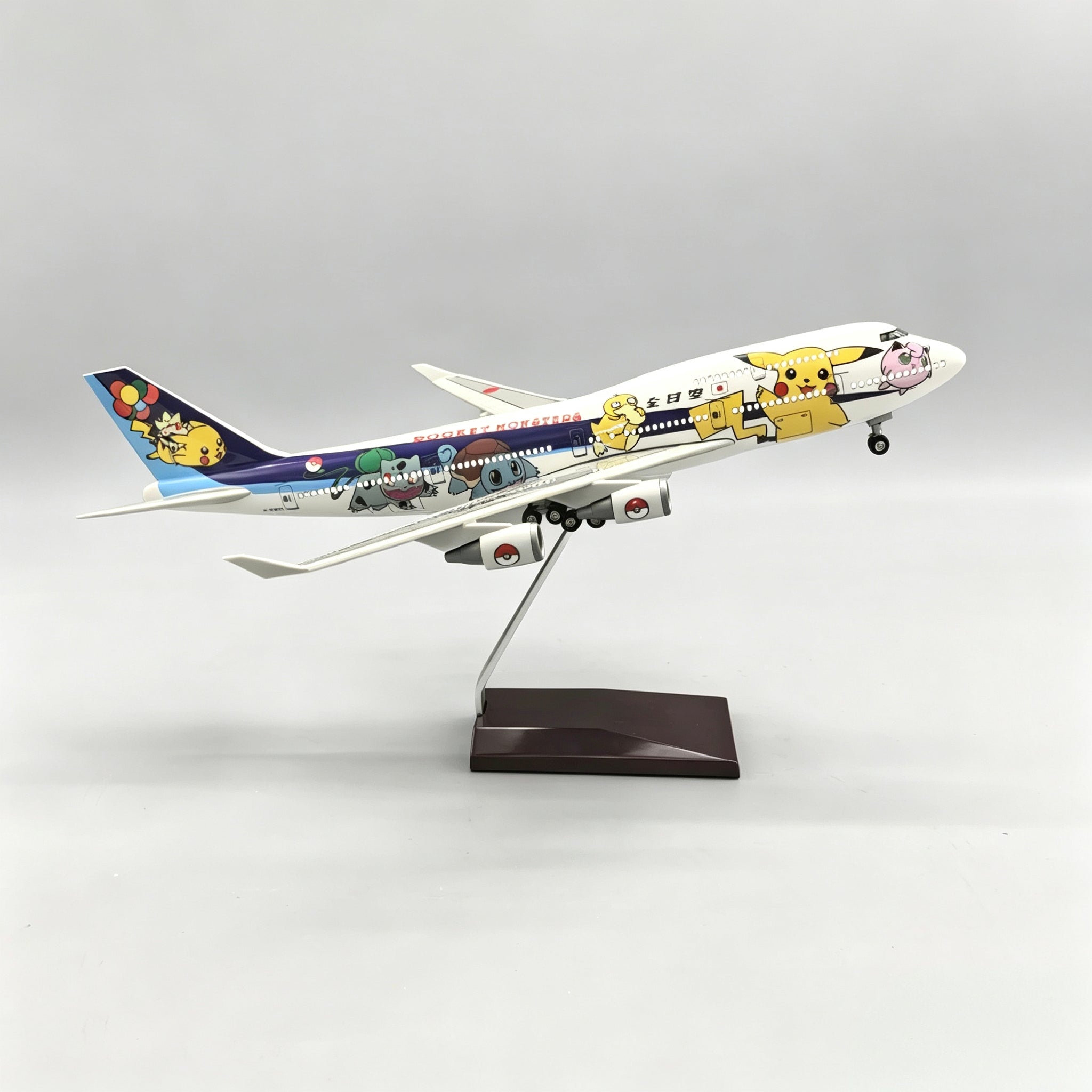 ANA Boeing 747-400 Pokémon 1:190 LED Aircraft Model | 37cm