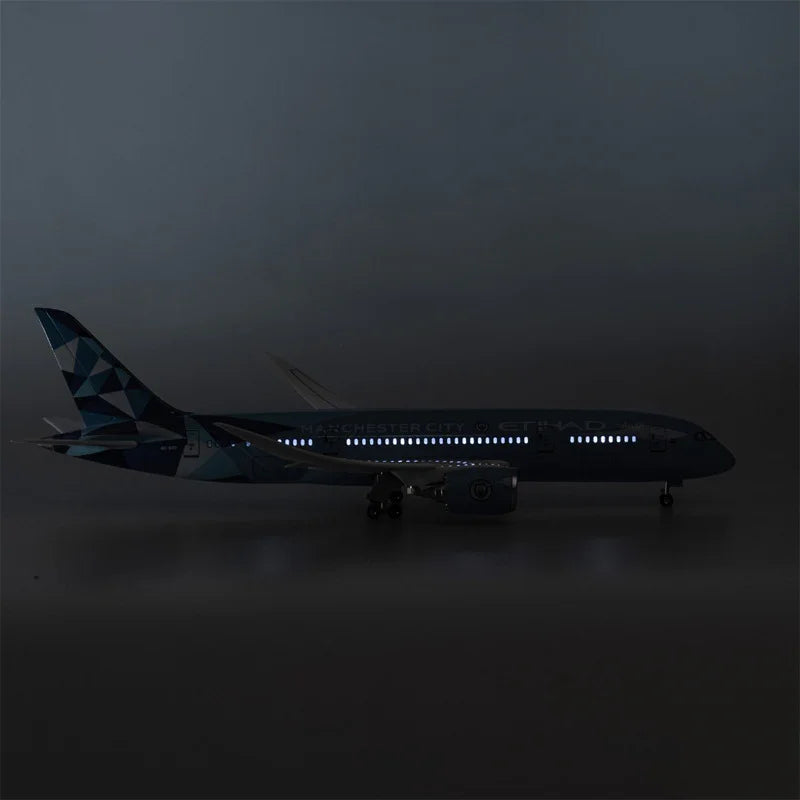B787 Manchester City - Etihad - Scale 1/130 - 43cm - 16.9 in - Airplane Model