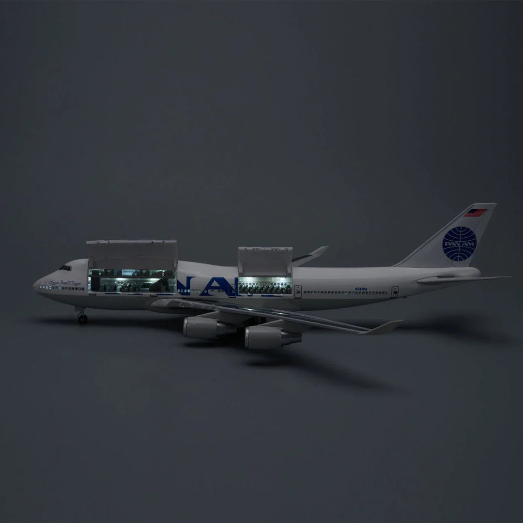 Pan Am Boeing 747 LED Airplane Model 1:150 | Resin Aircraft with