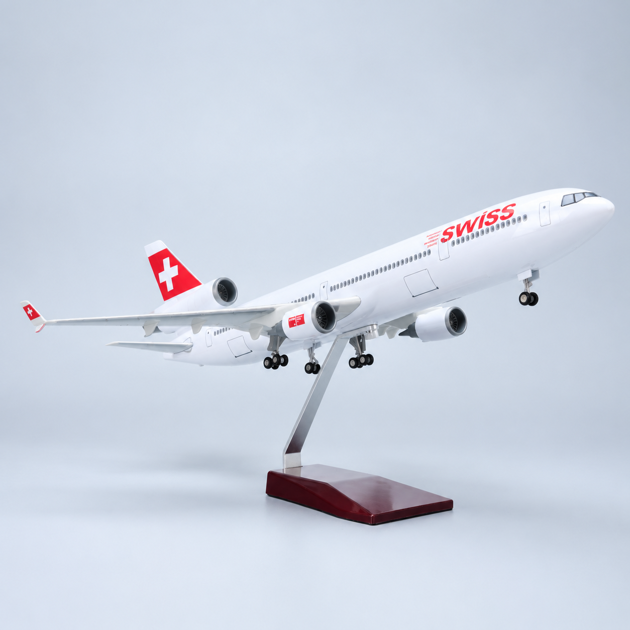 SWISS MD-11 1:130 Scale LED Aircraft Model | SkyCraft Models