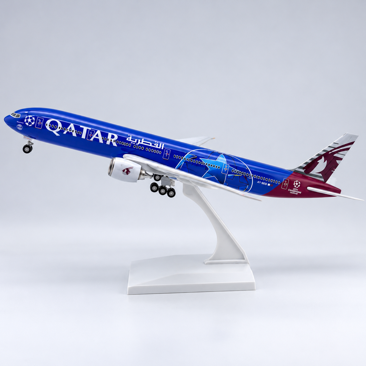 Qatar Airways Boeing 777 UEFA Champions League Model 1:250