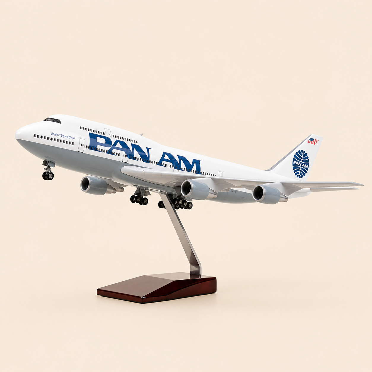 Pan Am Boeing 747 LED Airplane Model 1:150 | Resin Aircraft with