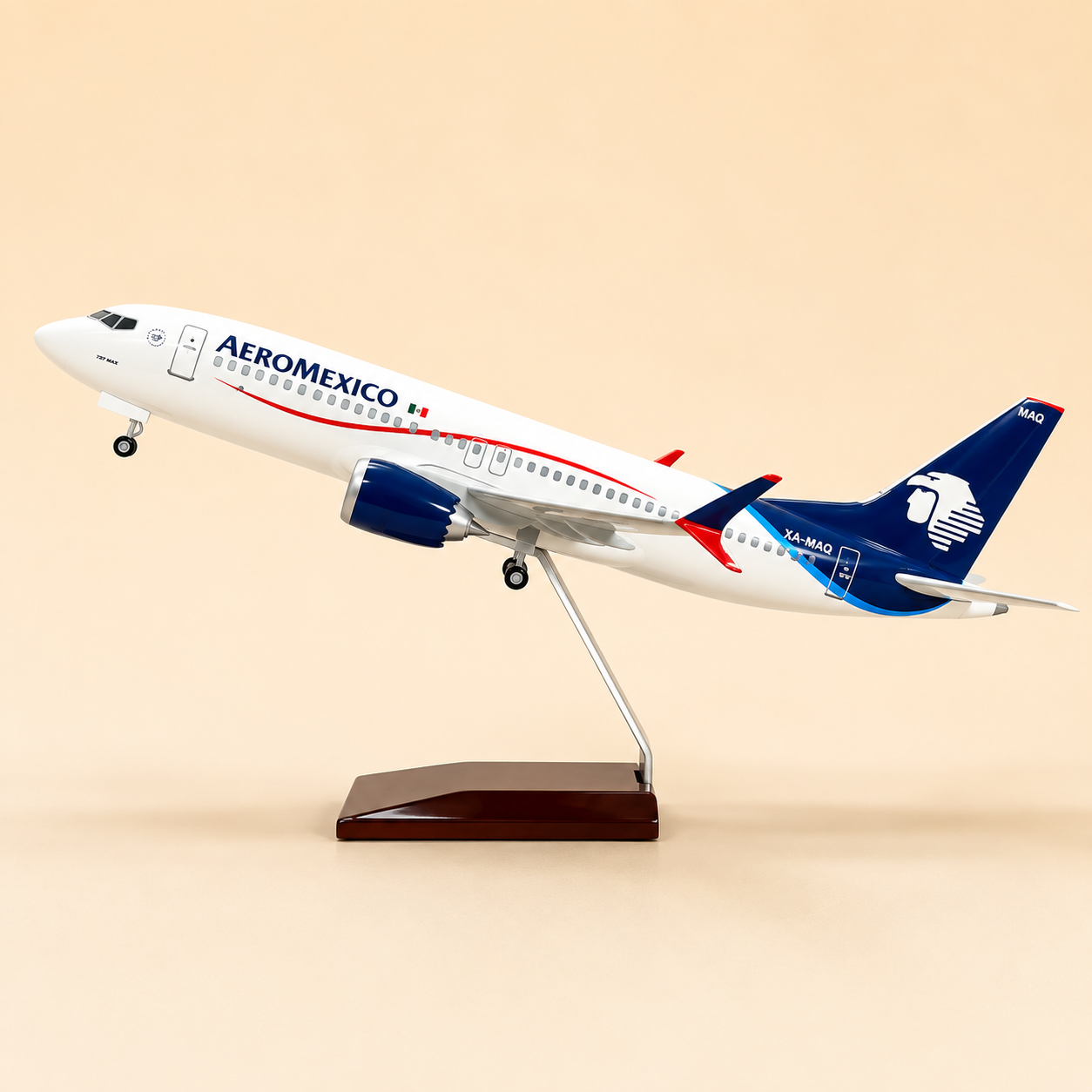 Aeroméxico Boeing 737 MAX – Scale 1:80 – 47 cm (18.5 in) – Premium LED Airplane Model